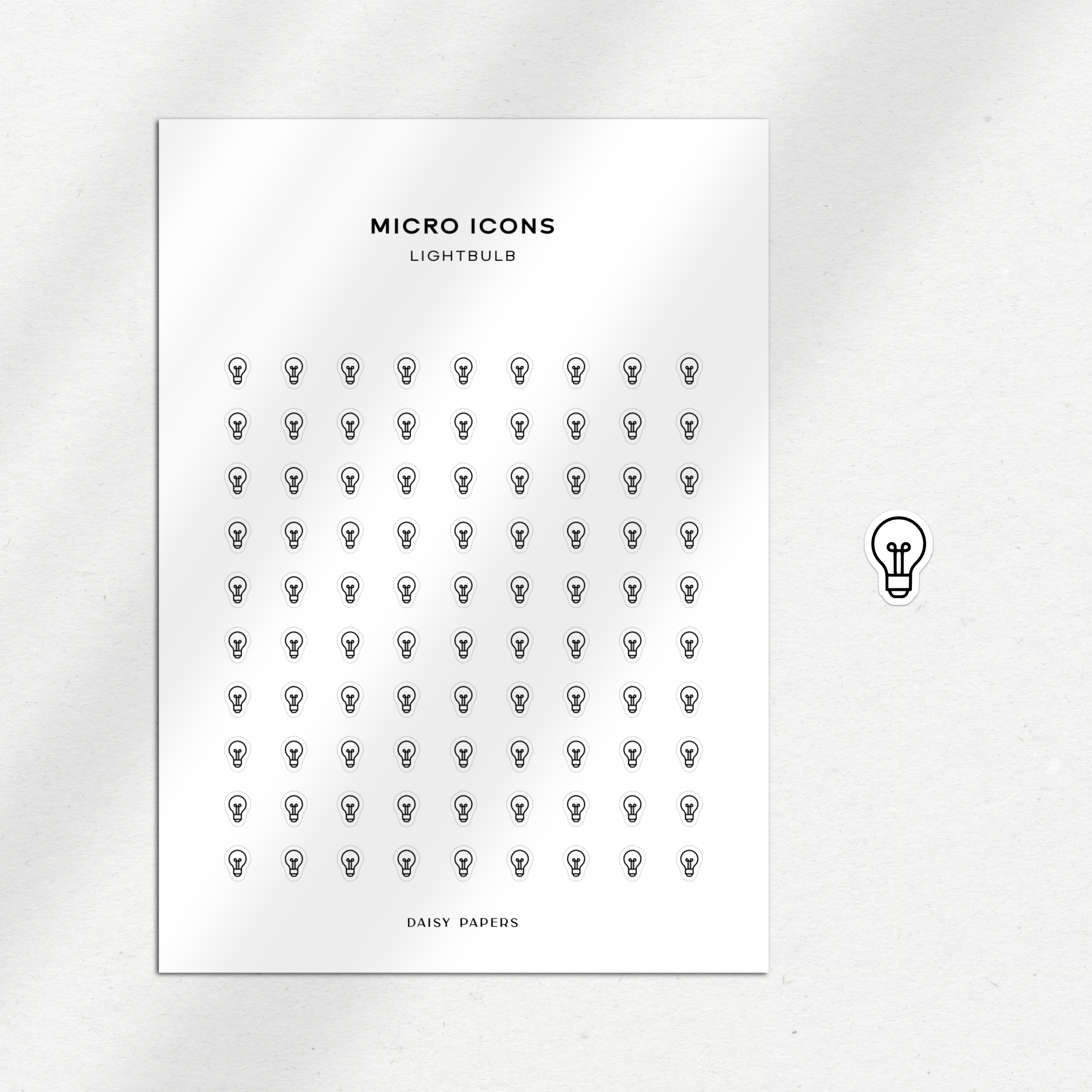 Micro Icons - Lightbulb