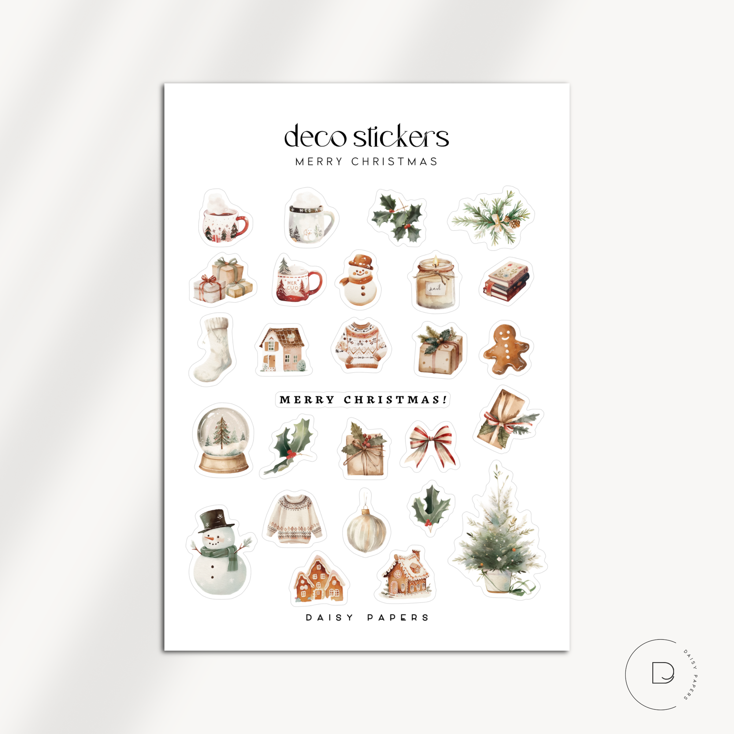 Deco Stickers - Holiday Edition | Merry Christmas