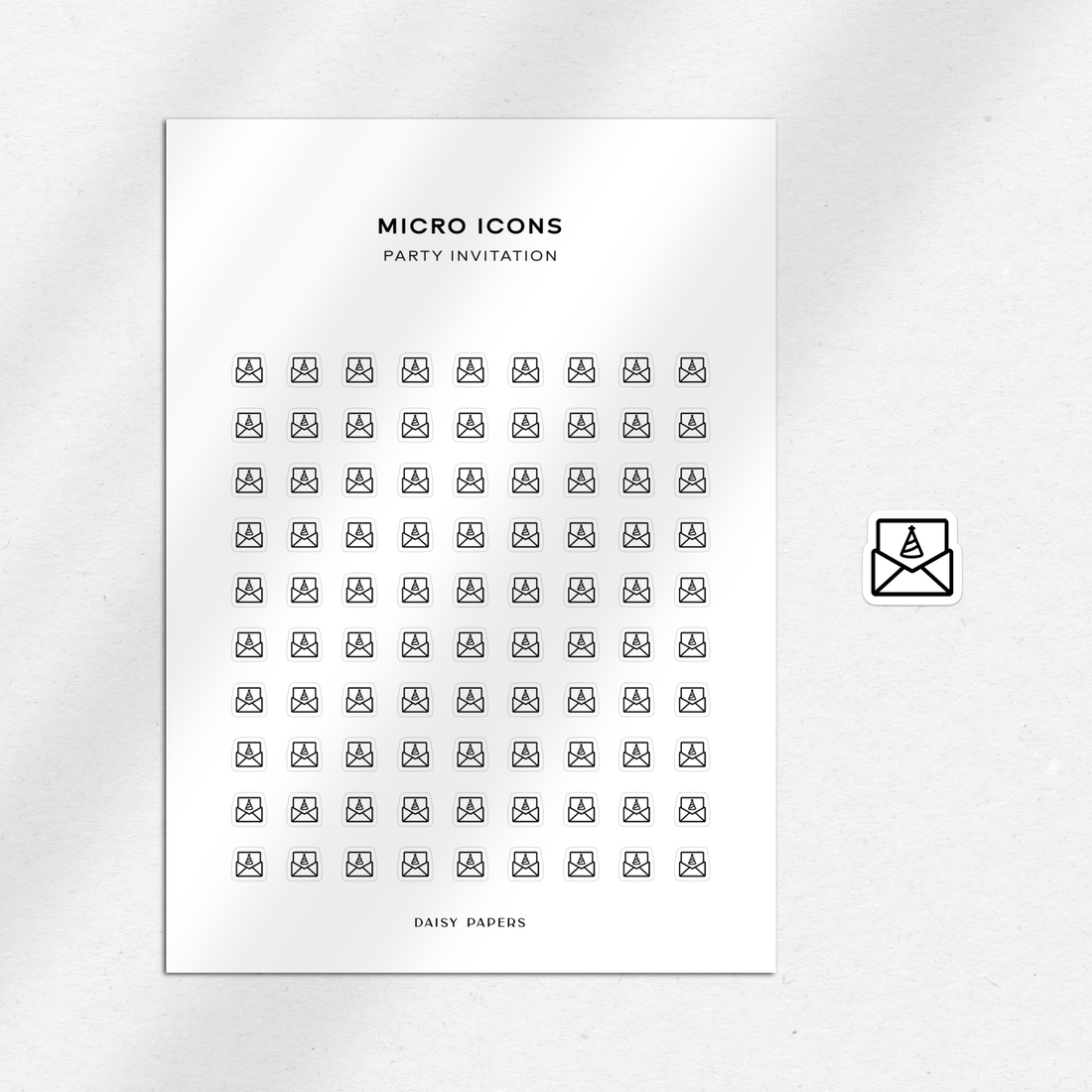 Micro Icons - Party Invitation