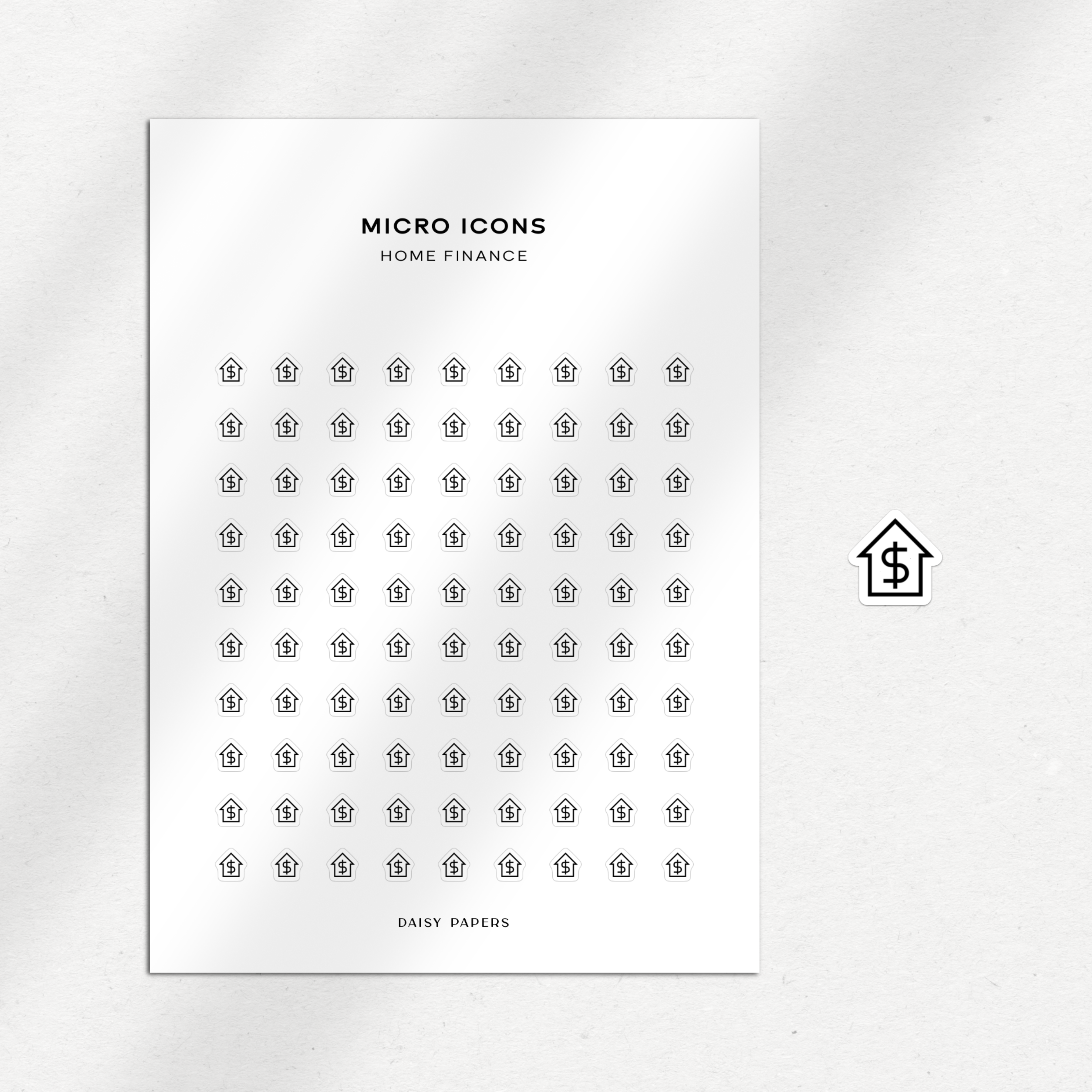 Micro Icons - Home Finance