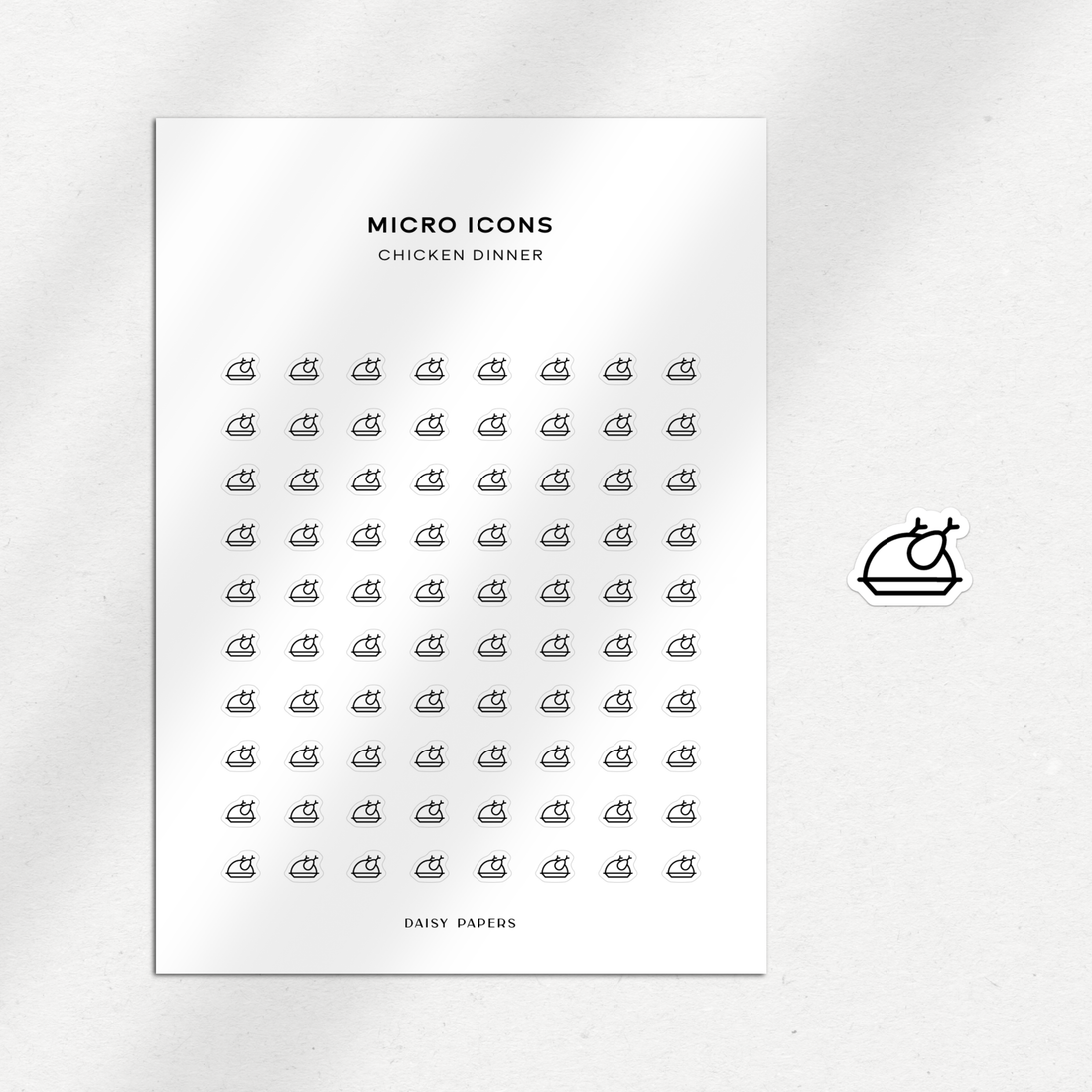 Micro Icons - Chicken Dinner