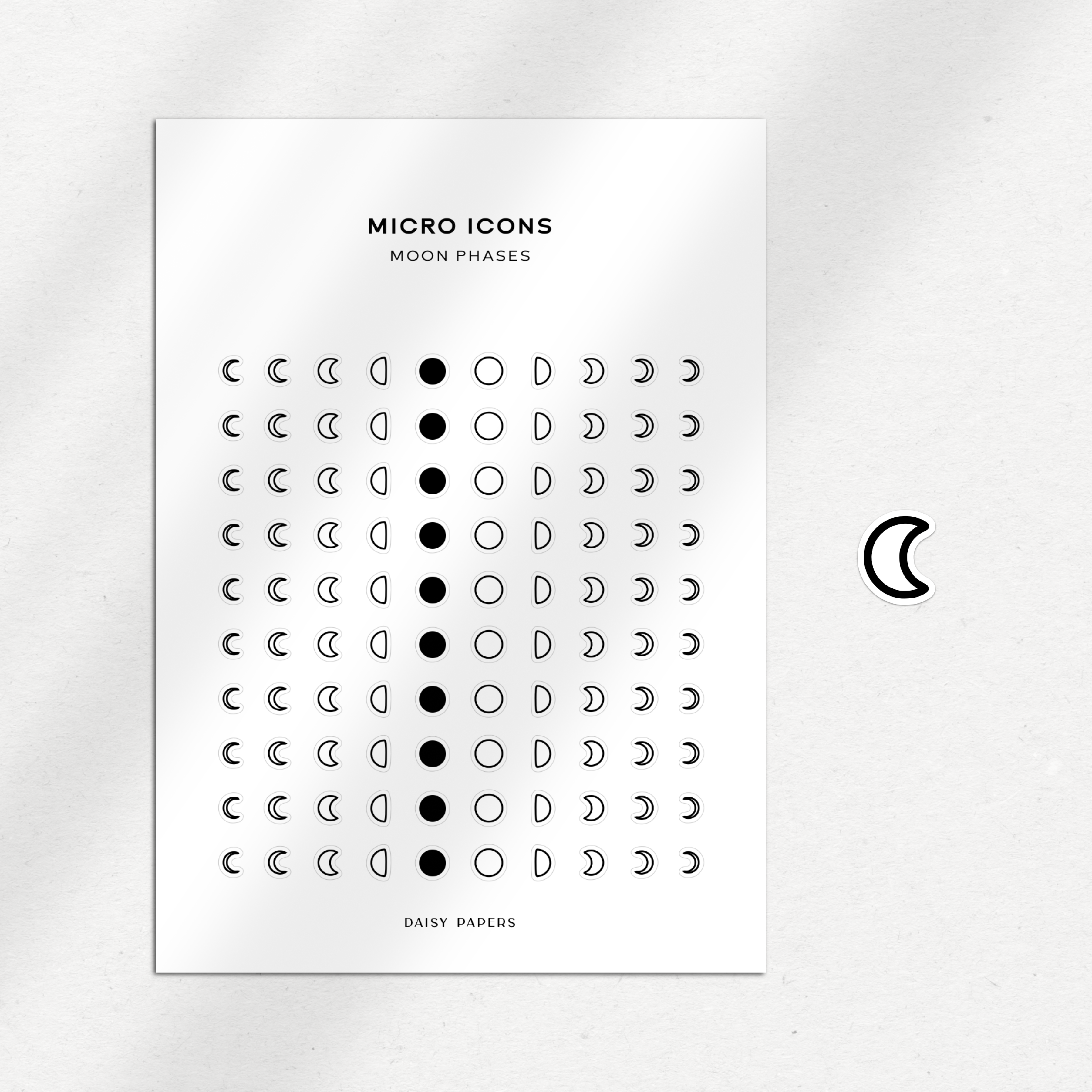 Micro Icons - Moon Phases
