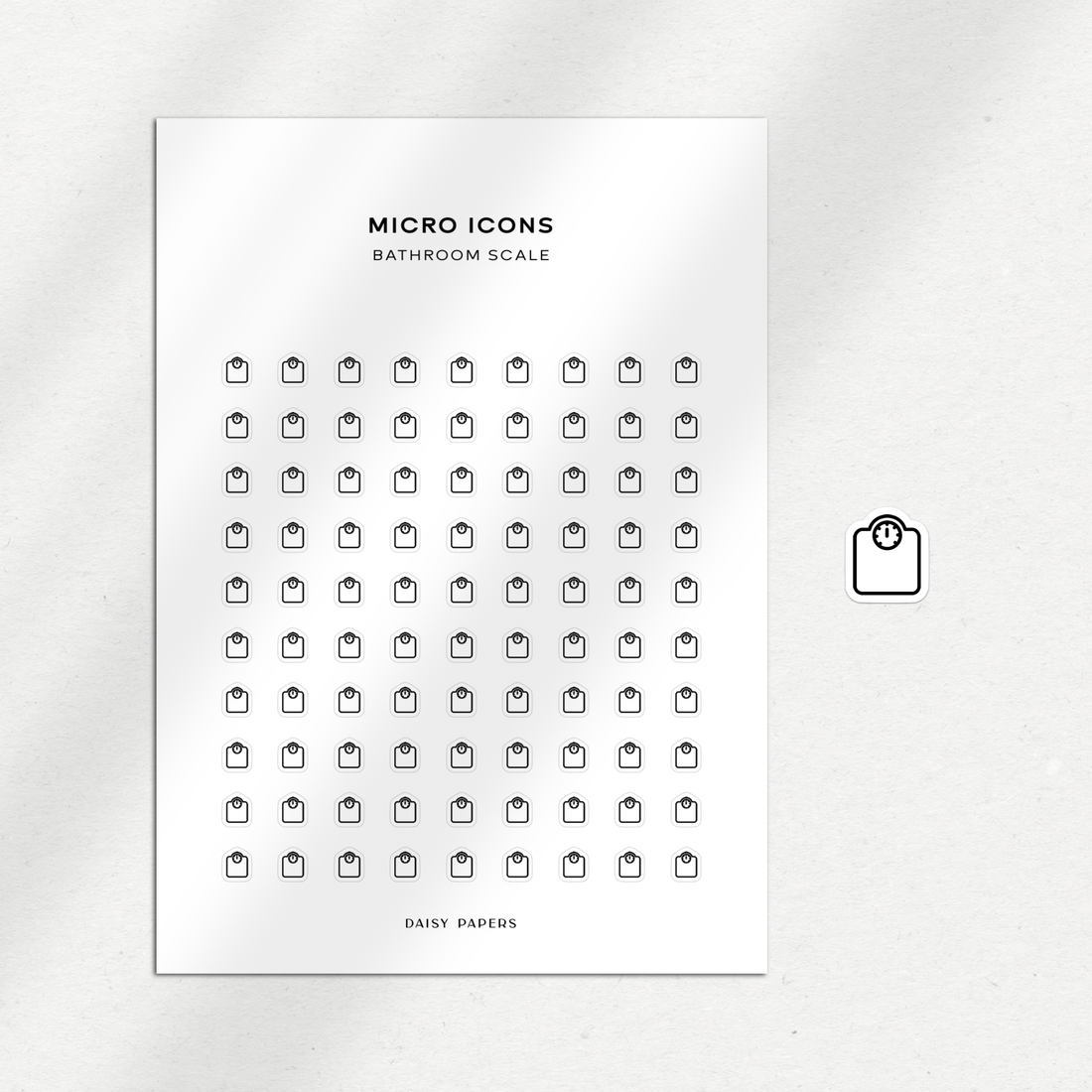 Micro Icons - Bathroom Scale