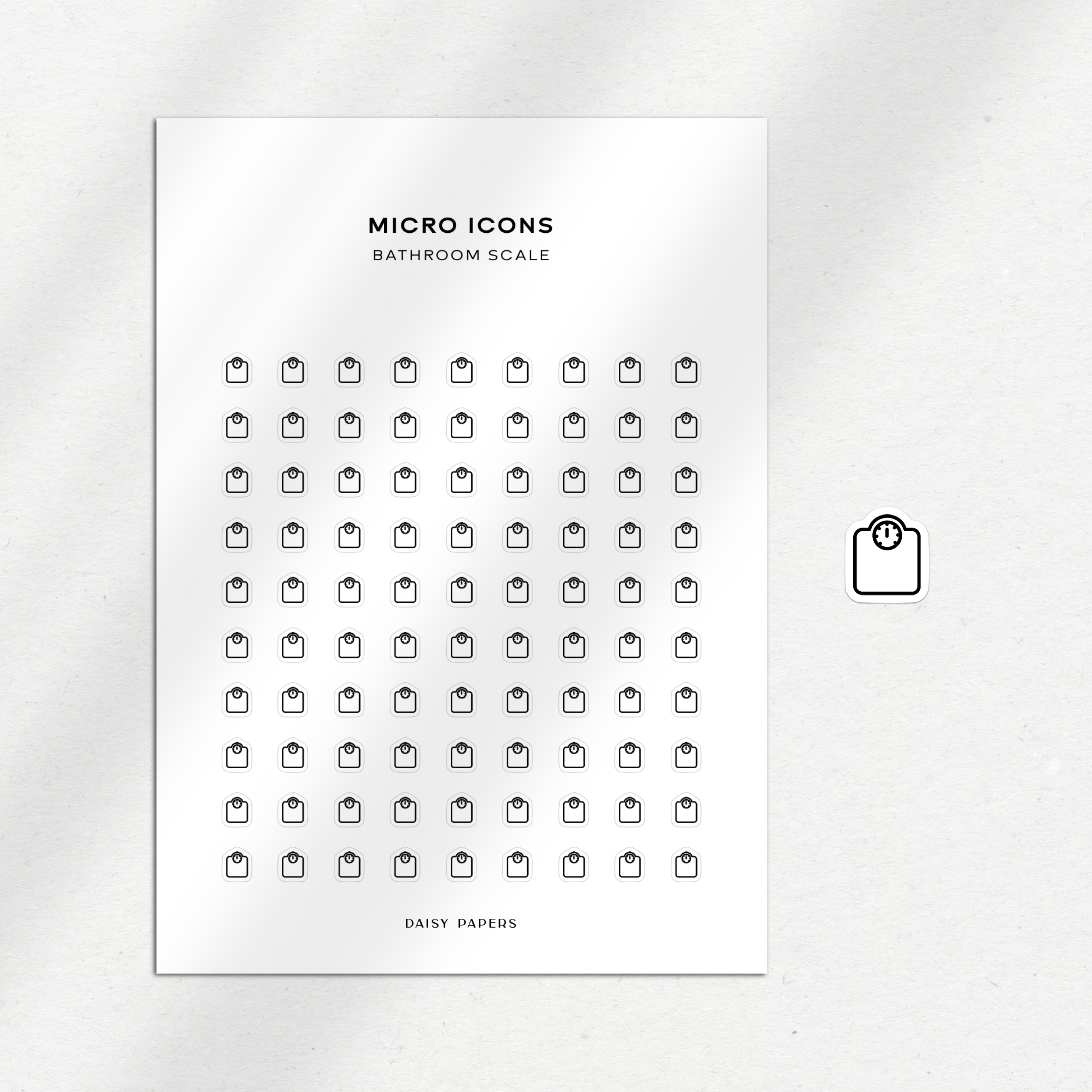 Micro Icons - Bathroom Scale