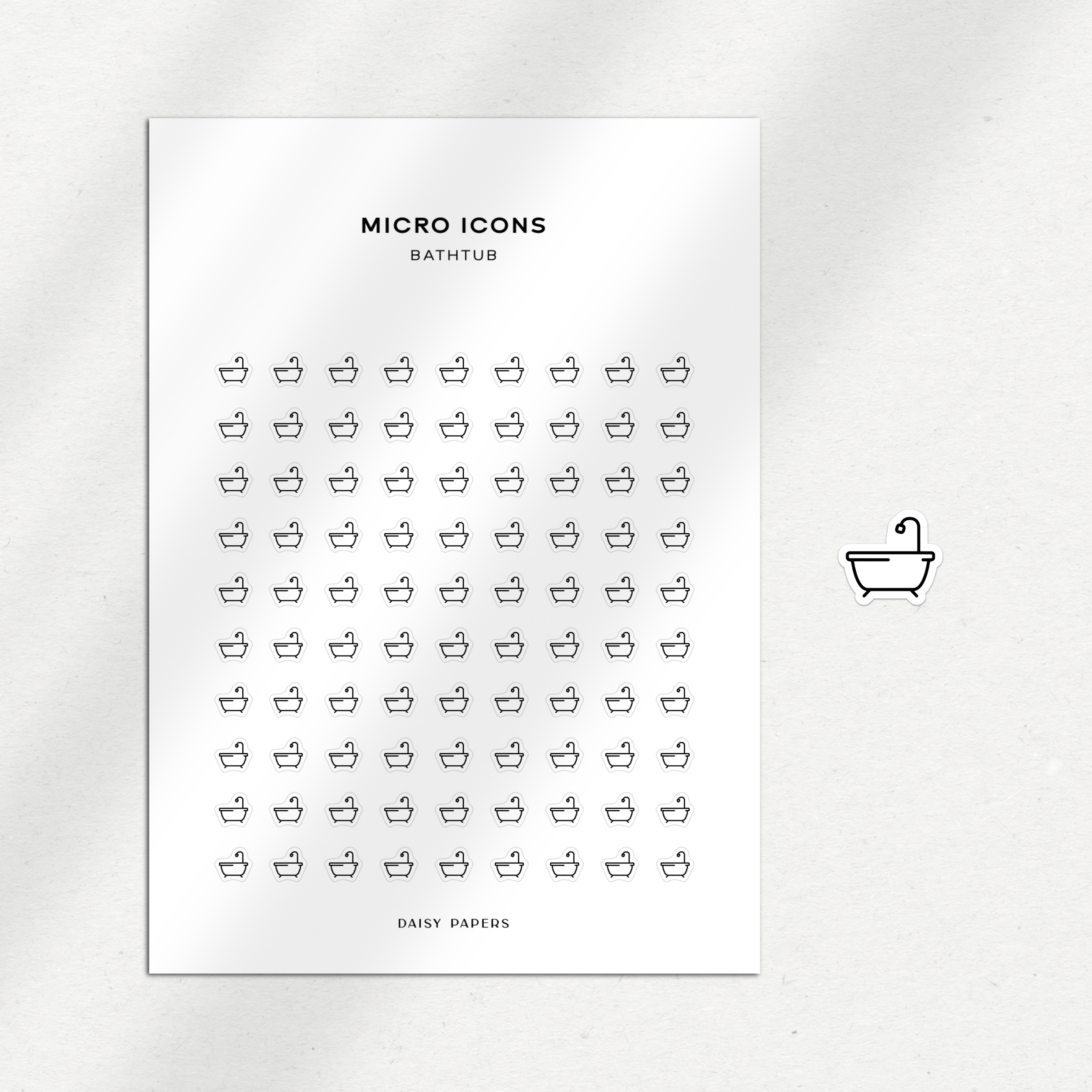 Micro Icons - Bathtub