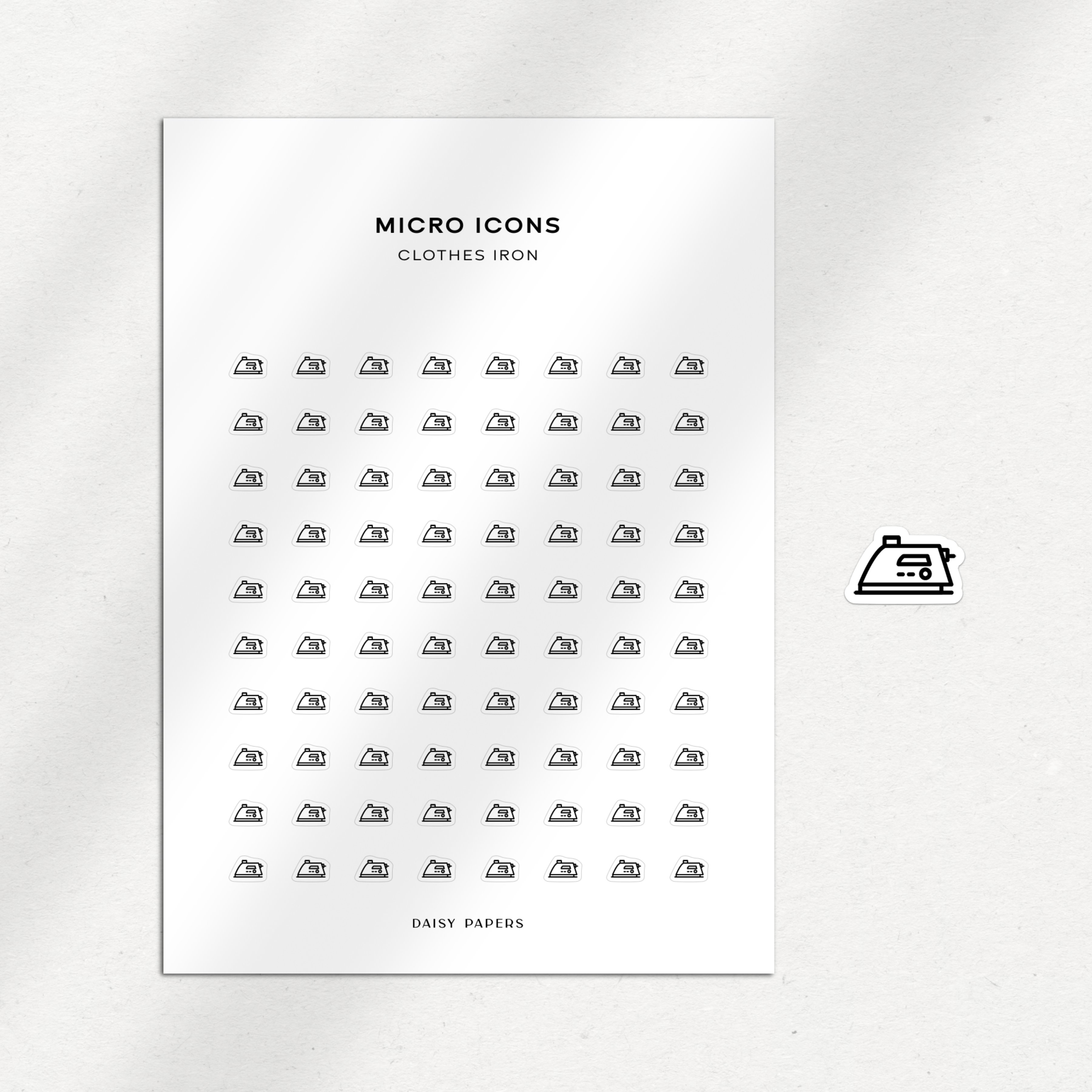 Micro Icons - Clothes Iron