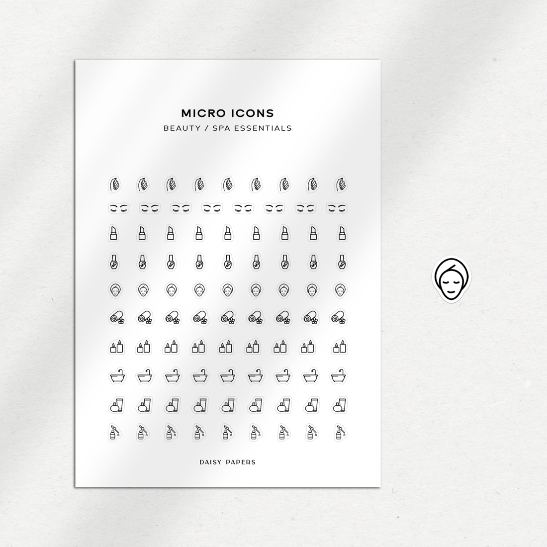 Micro Icons - Beauty / Spa Essentials