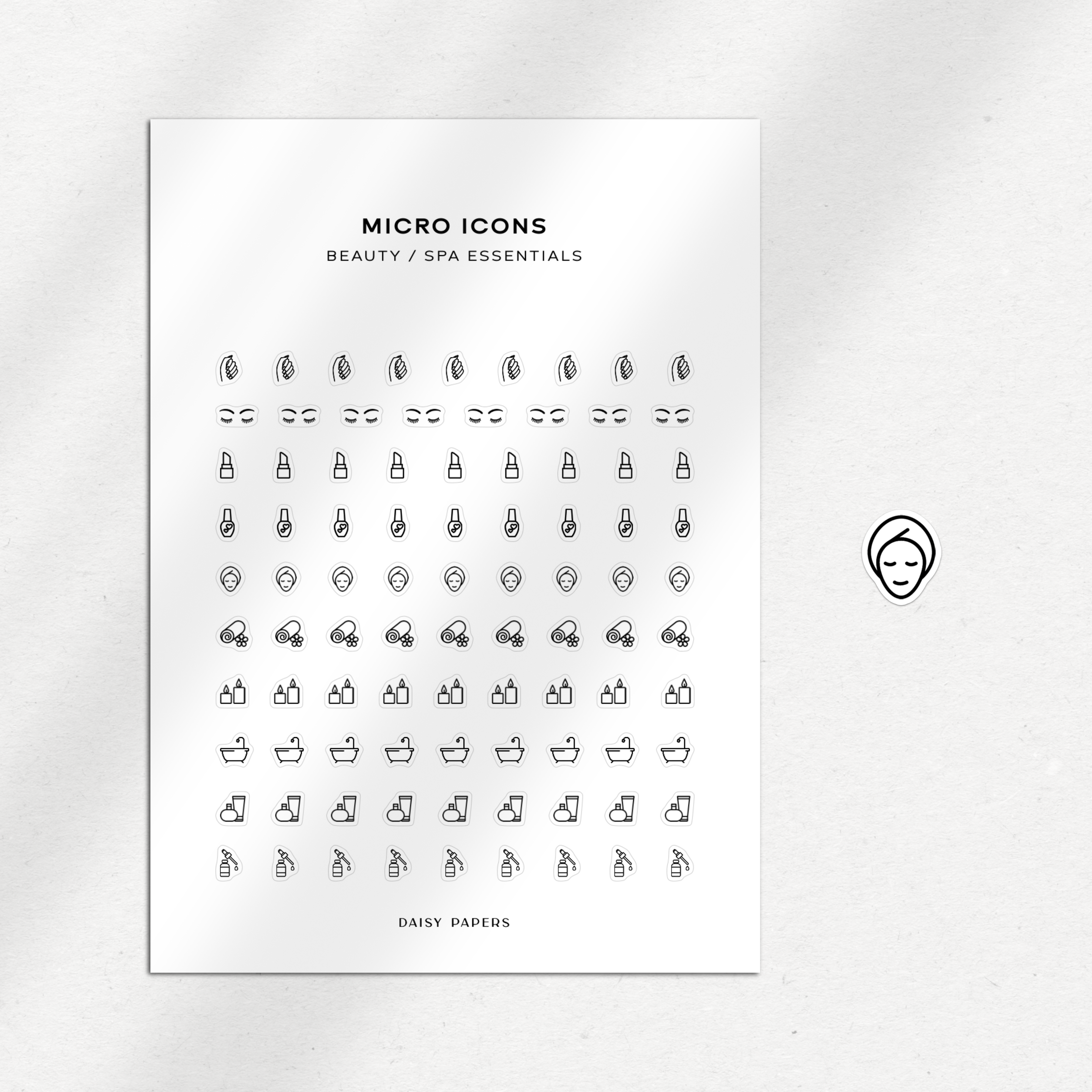 Micro Icons - Beauty / Spa Essentials