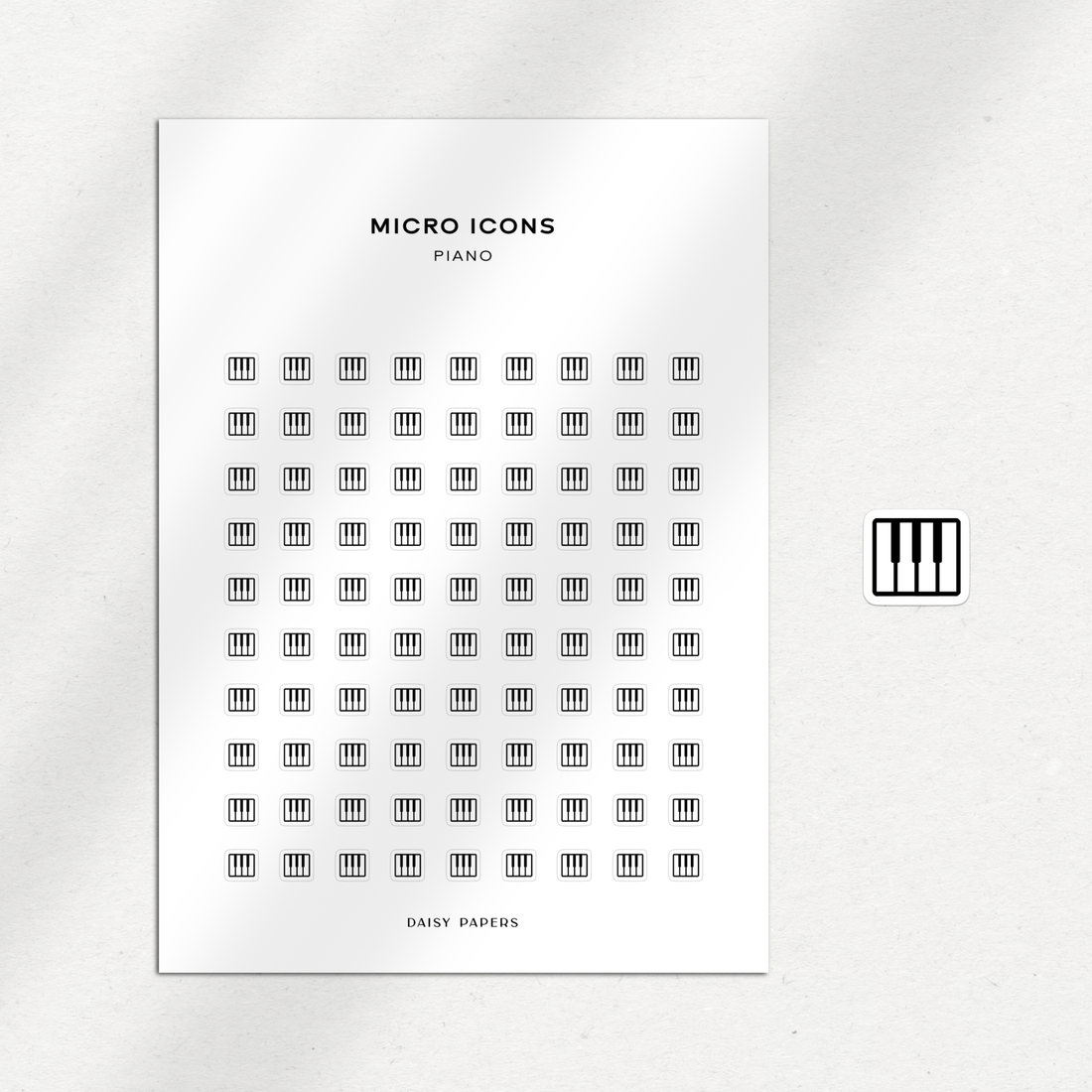 Micro Icons - Piano