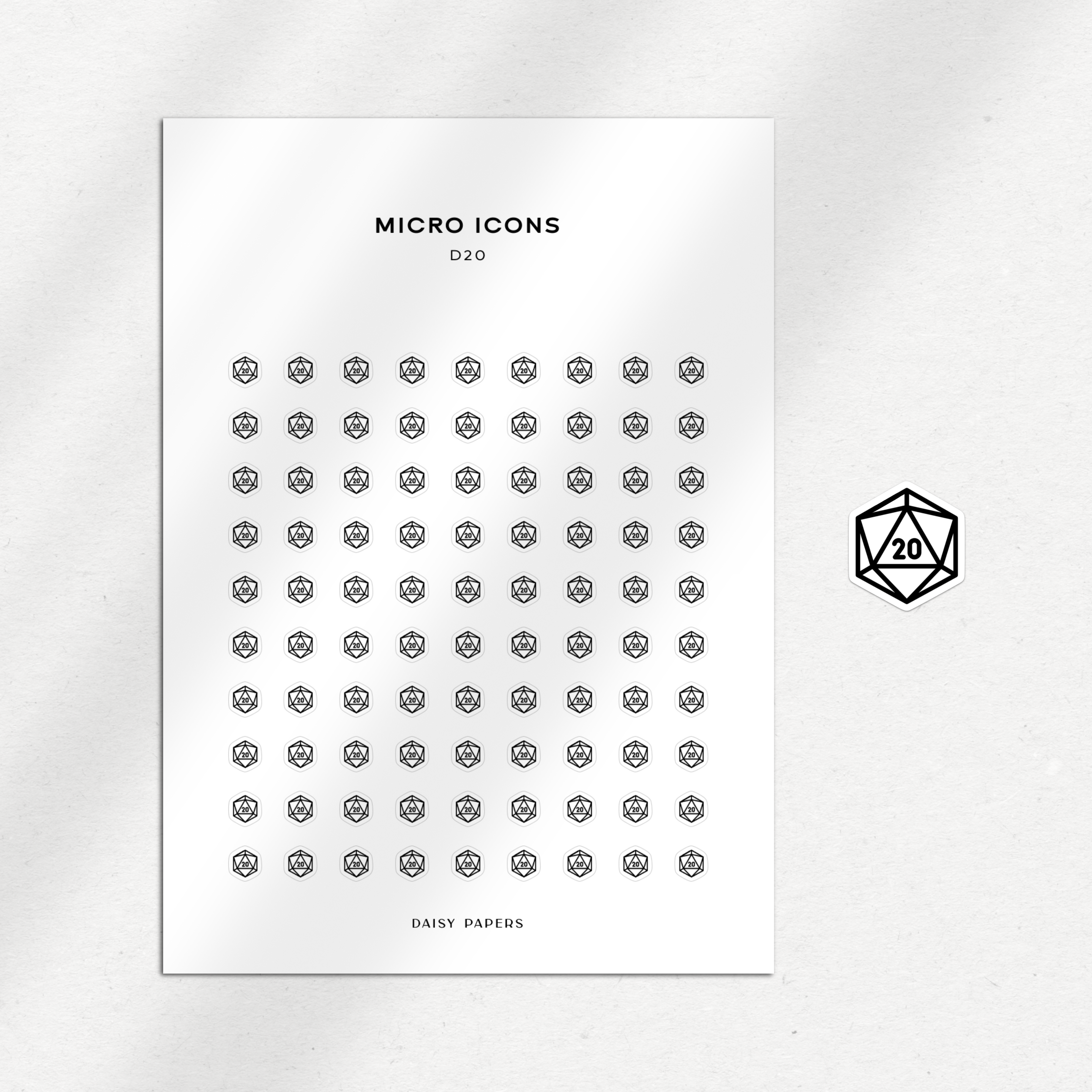 Micro Icon - D20
