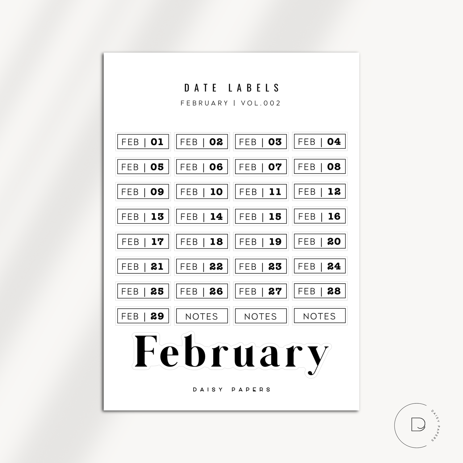 Date Labels - Vol. 002
