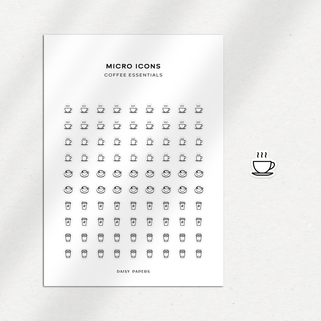 Micro Icons - Coffee Essentials