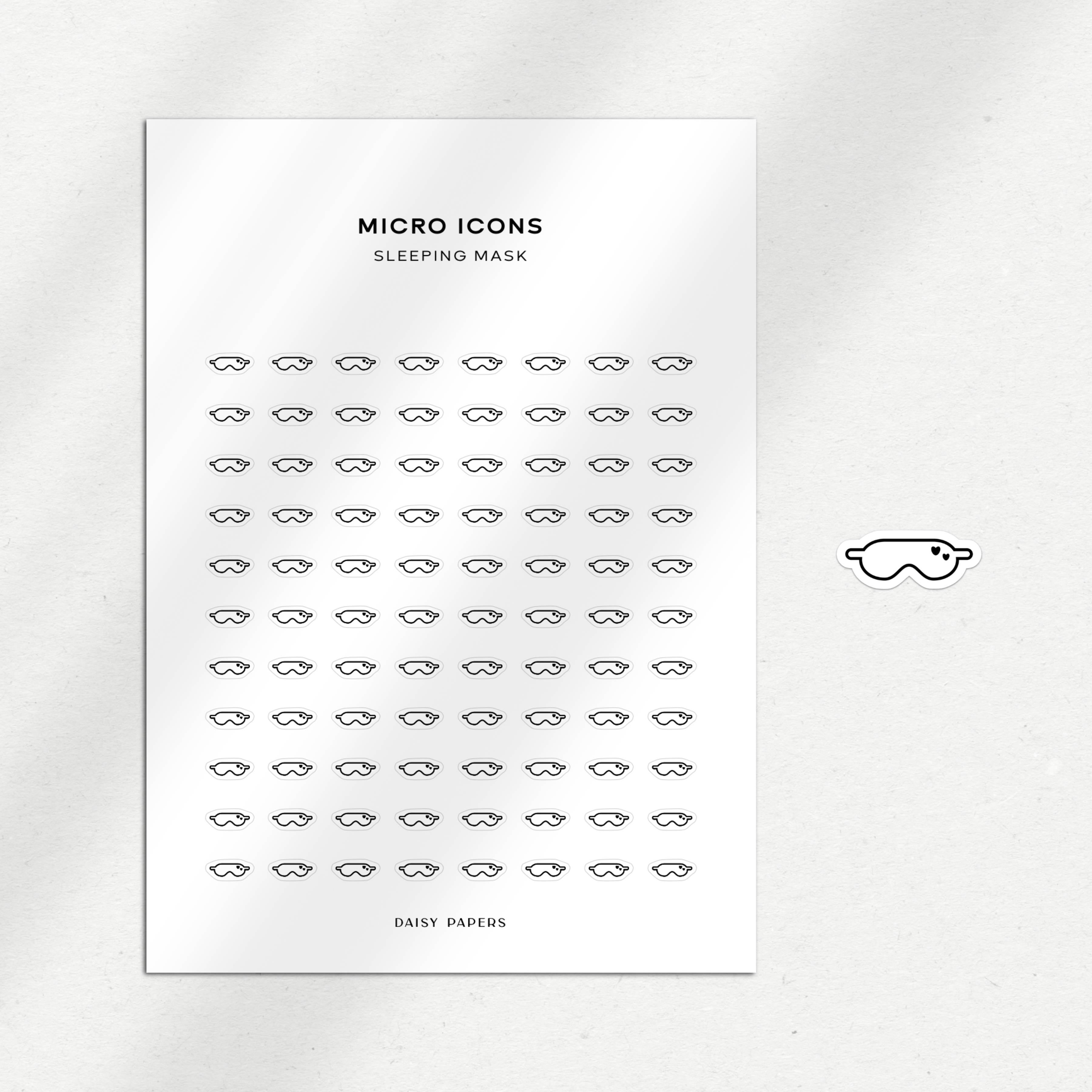 Micro Icons - Sleeping Mask