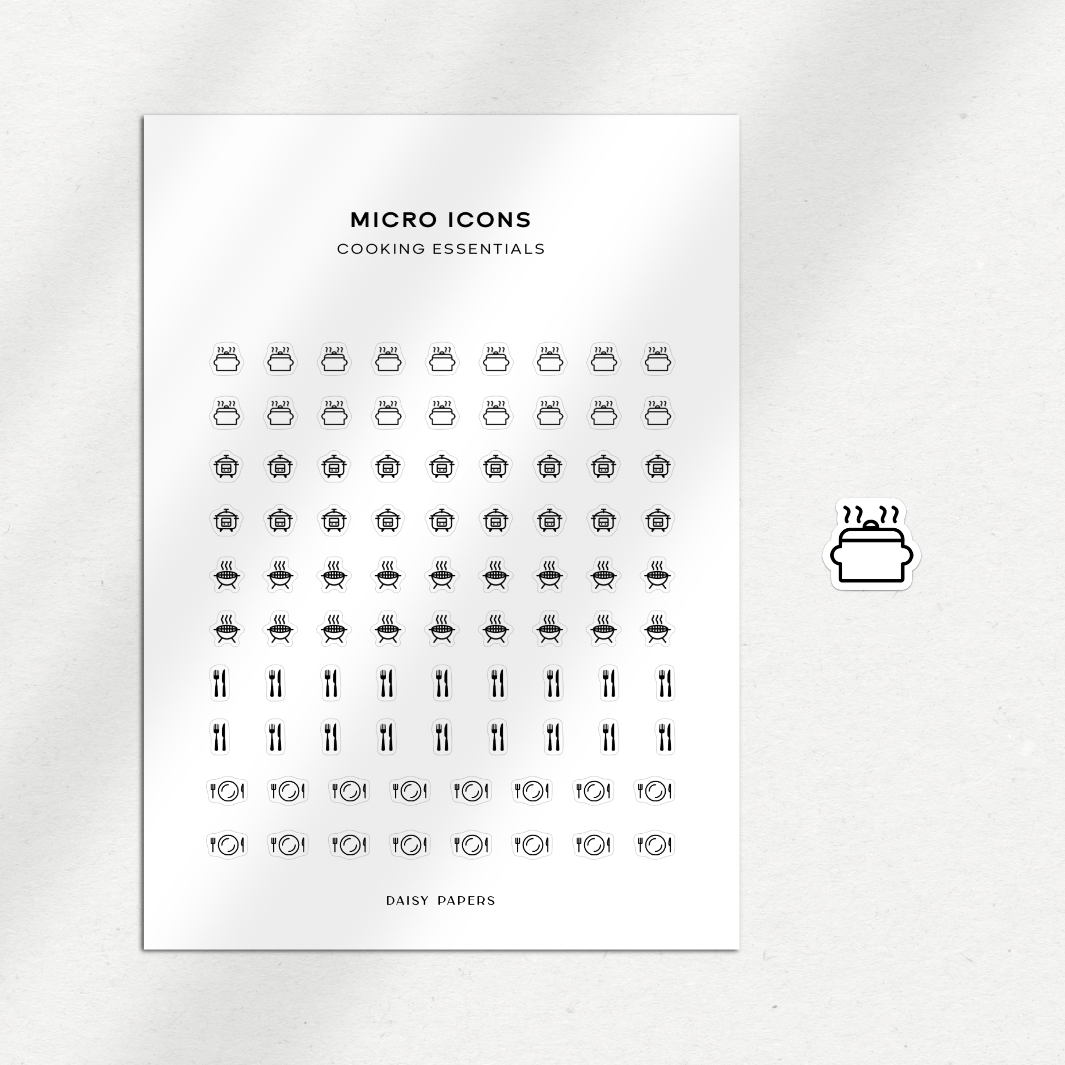 Micro Icons - Cooking Essentials