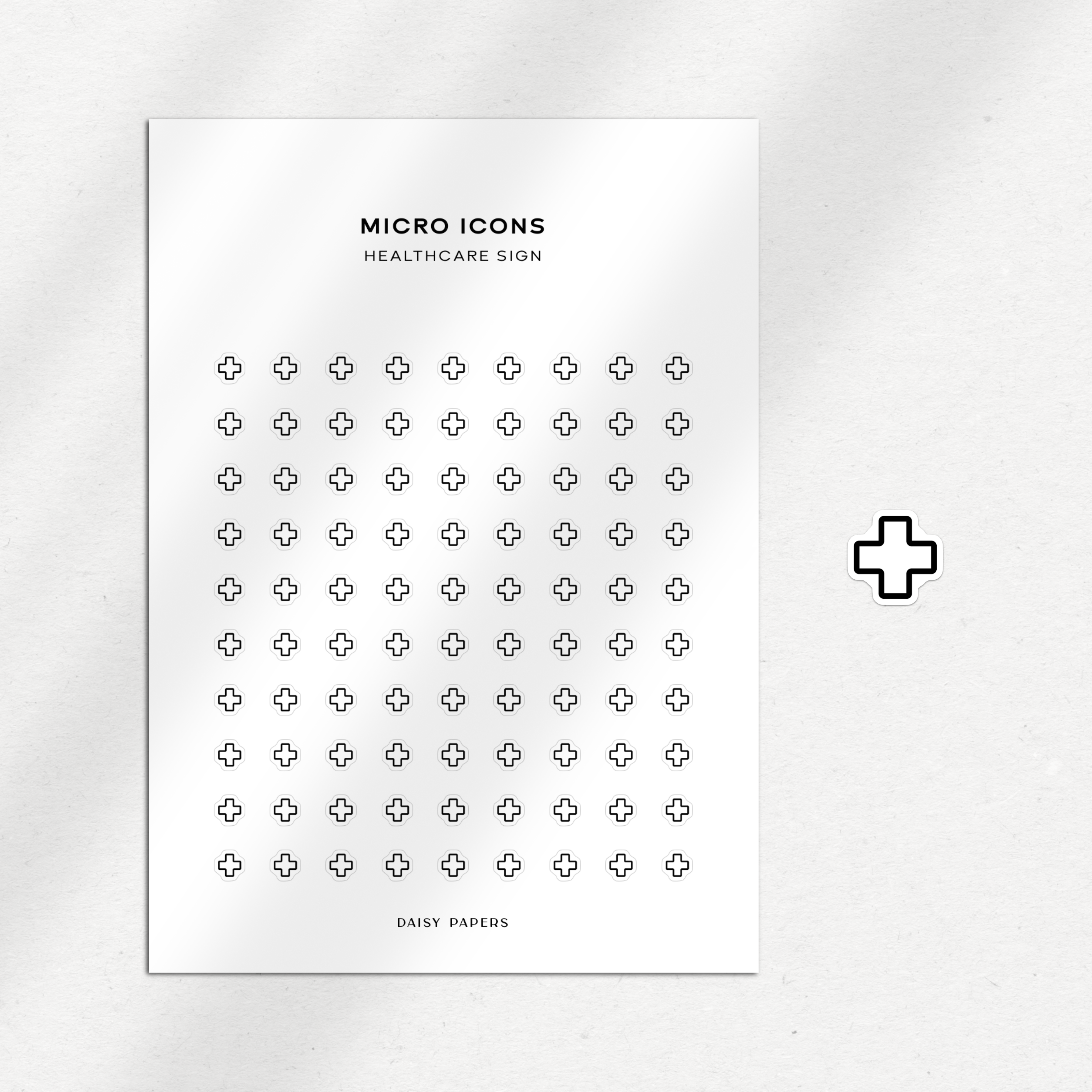 Micro Icons - Healthcare Sign
