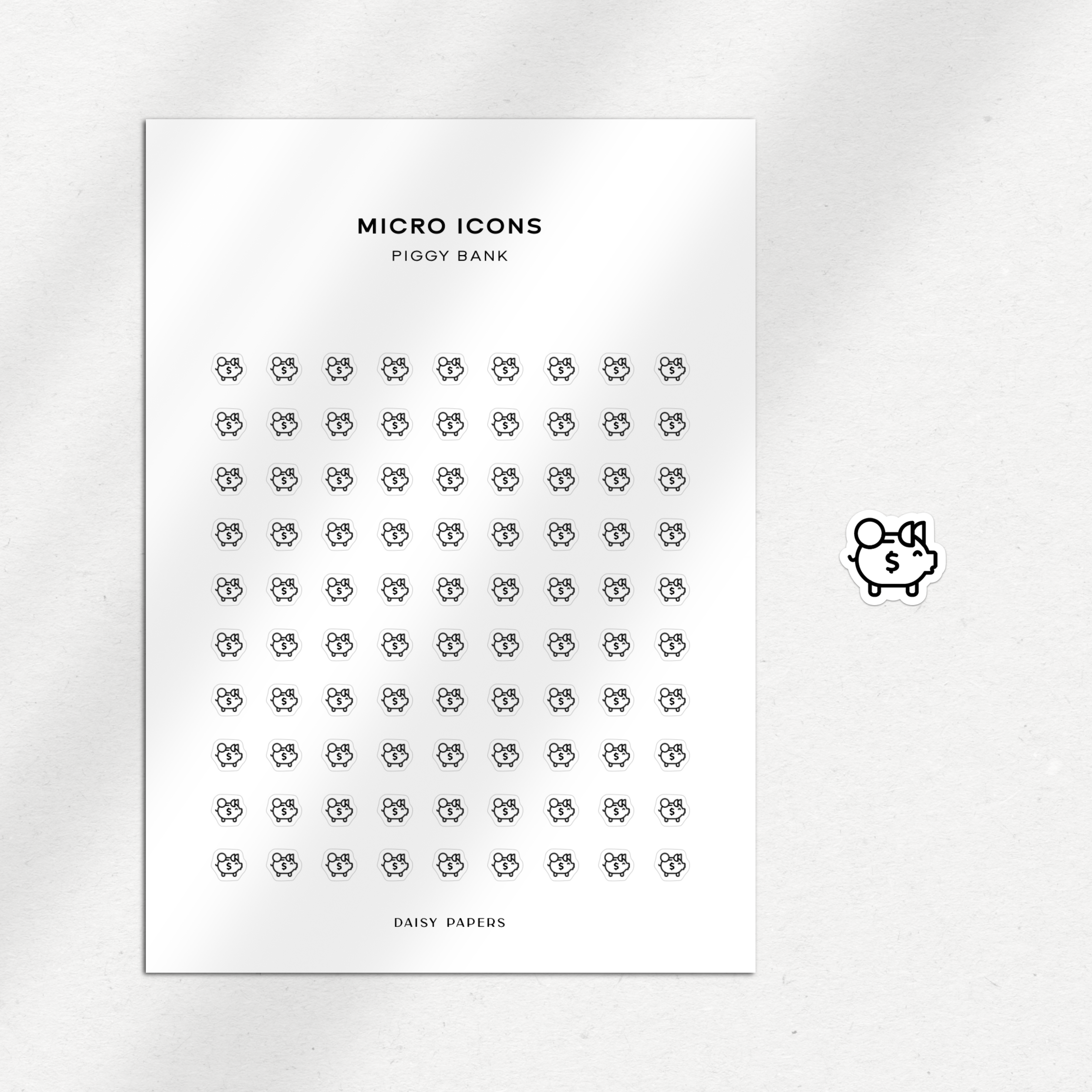 Micro Icons - Piggy Bank