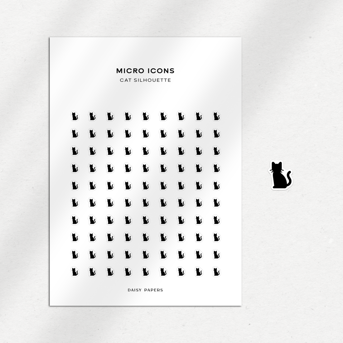Micro Icons - Cat Silhouette