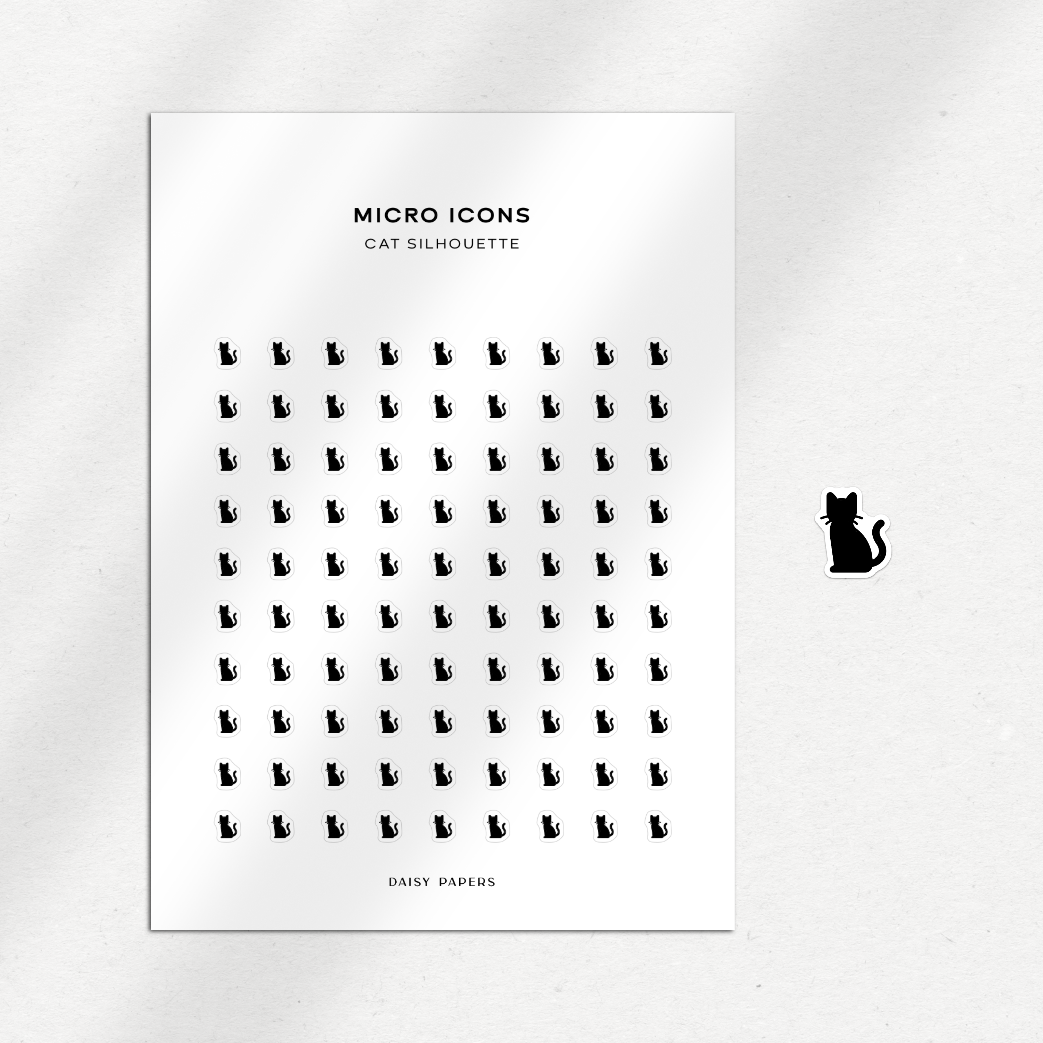 Micro Icons - Cat Silhouette
