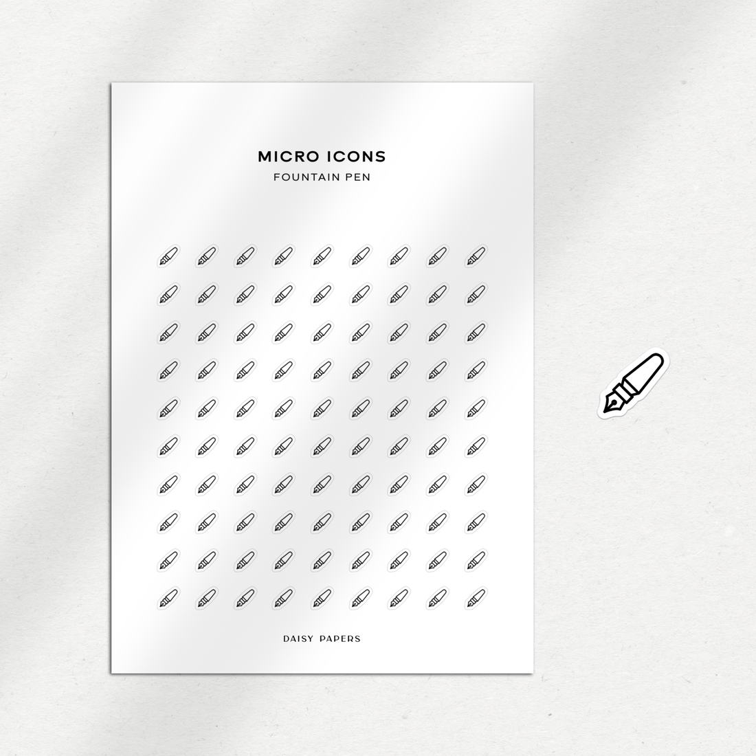 Micro Icons - Fountain Pen