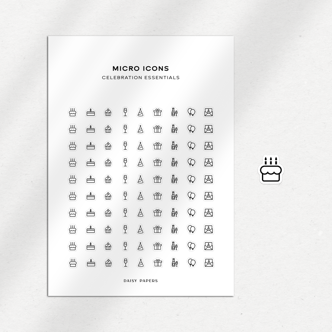 Micro Icons - Celebration Essentials