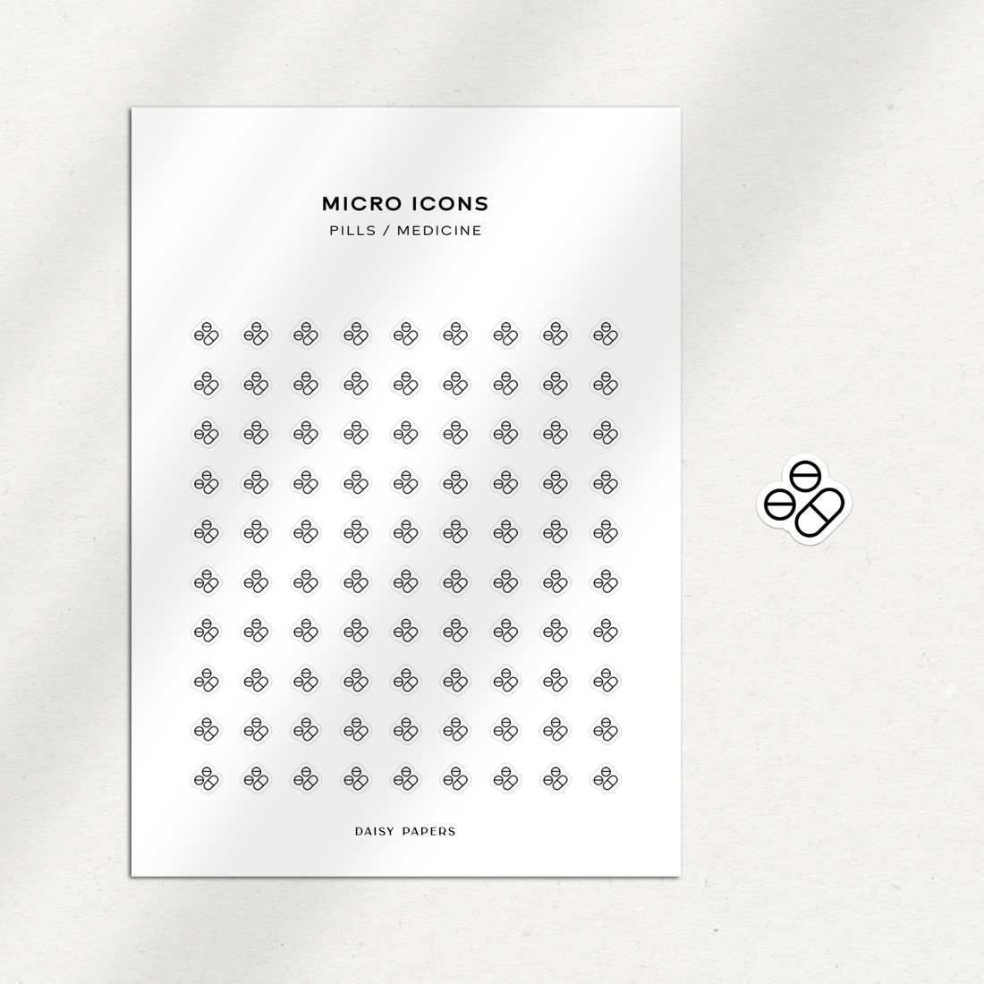 Micro Icons - Pills / Medicine