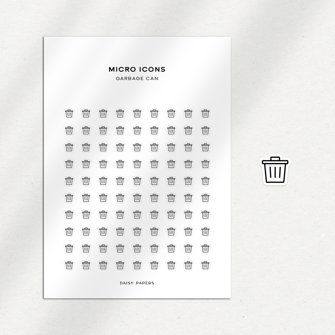 Micro Icons - Garbage Can
