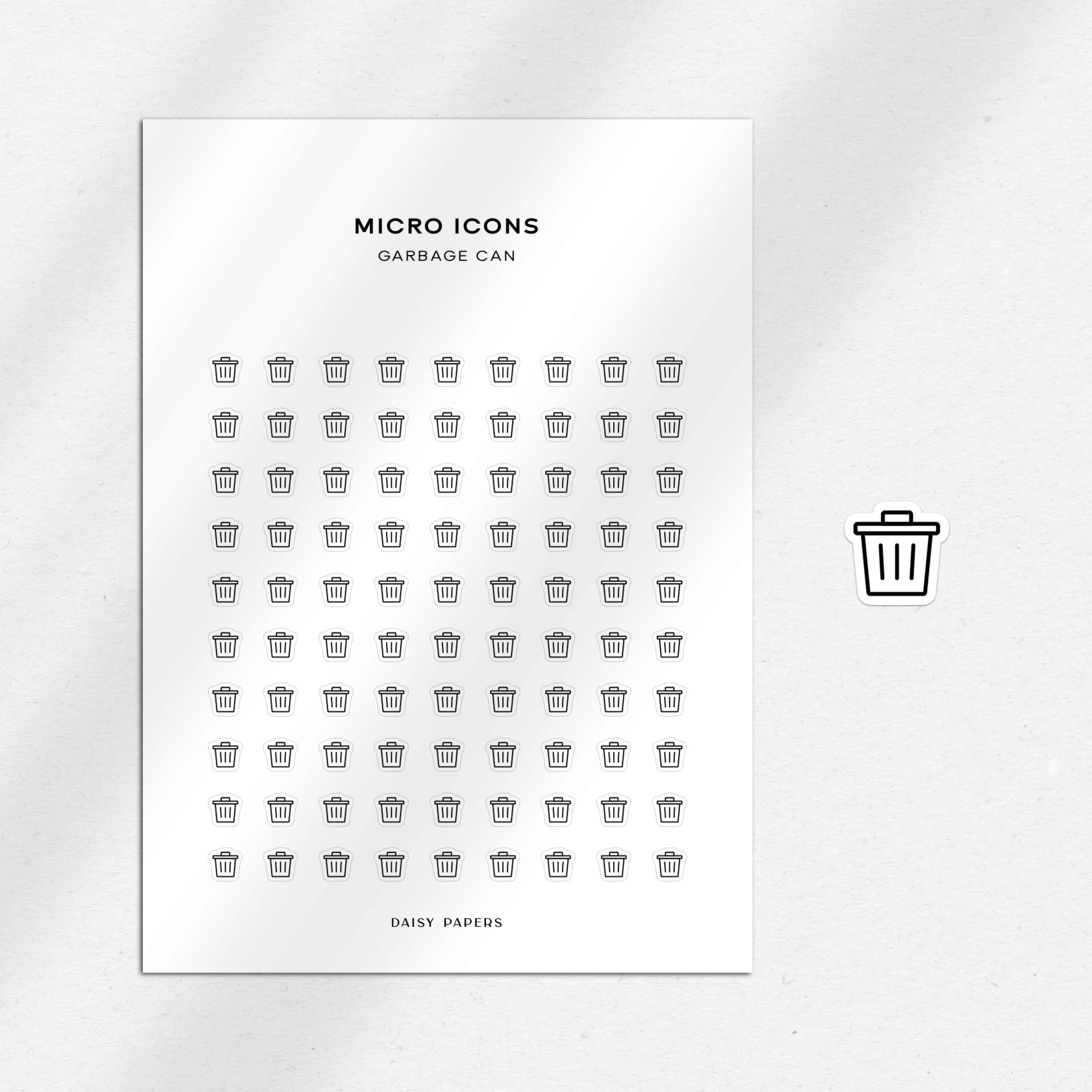 Micro Icons - Garbage Can