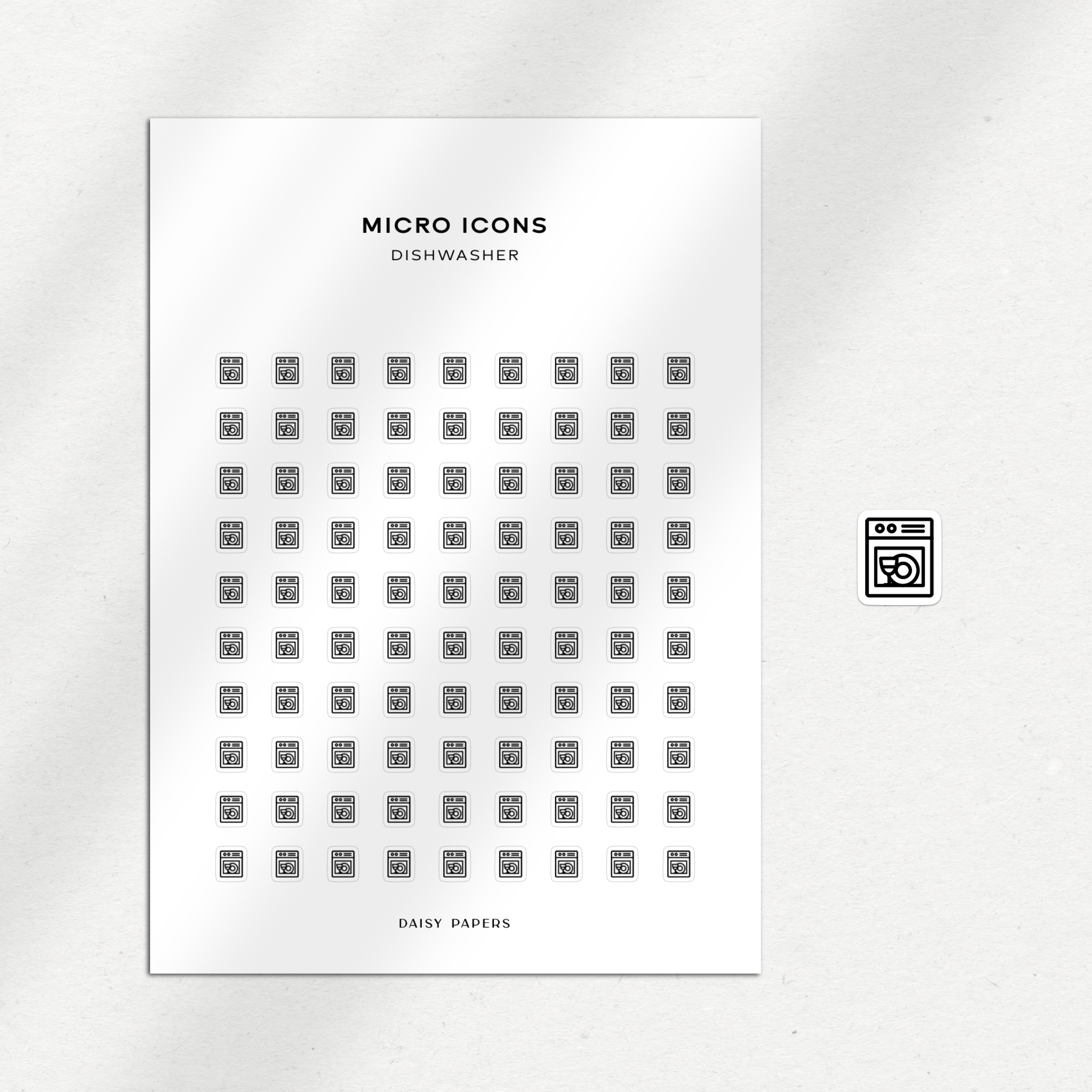 Micro Icons - Dishwasher