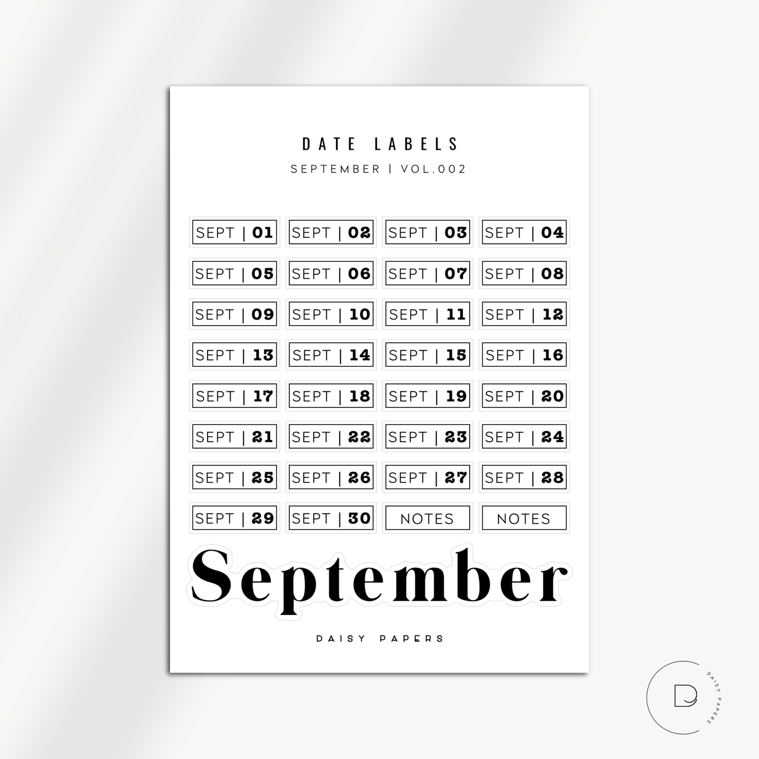 Date Labels - Vol. 002