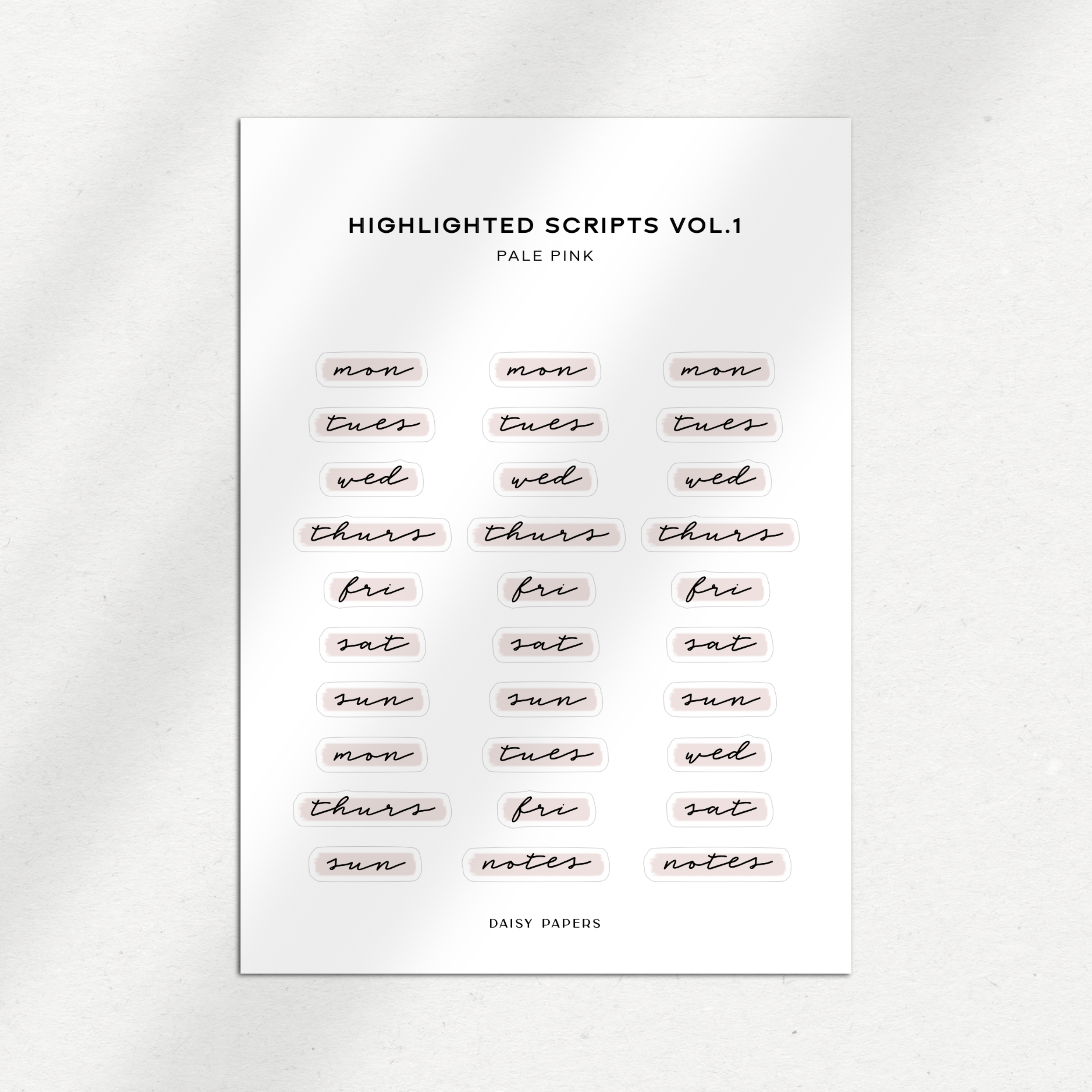 Highlighted Scripts Vol. 1