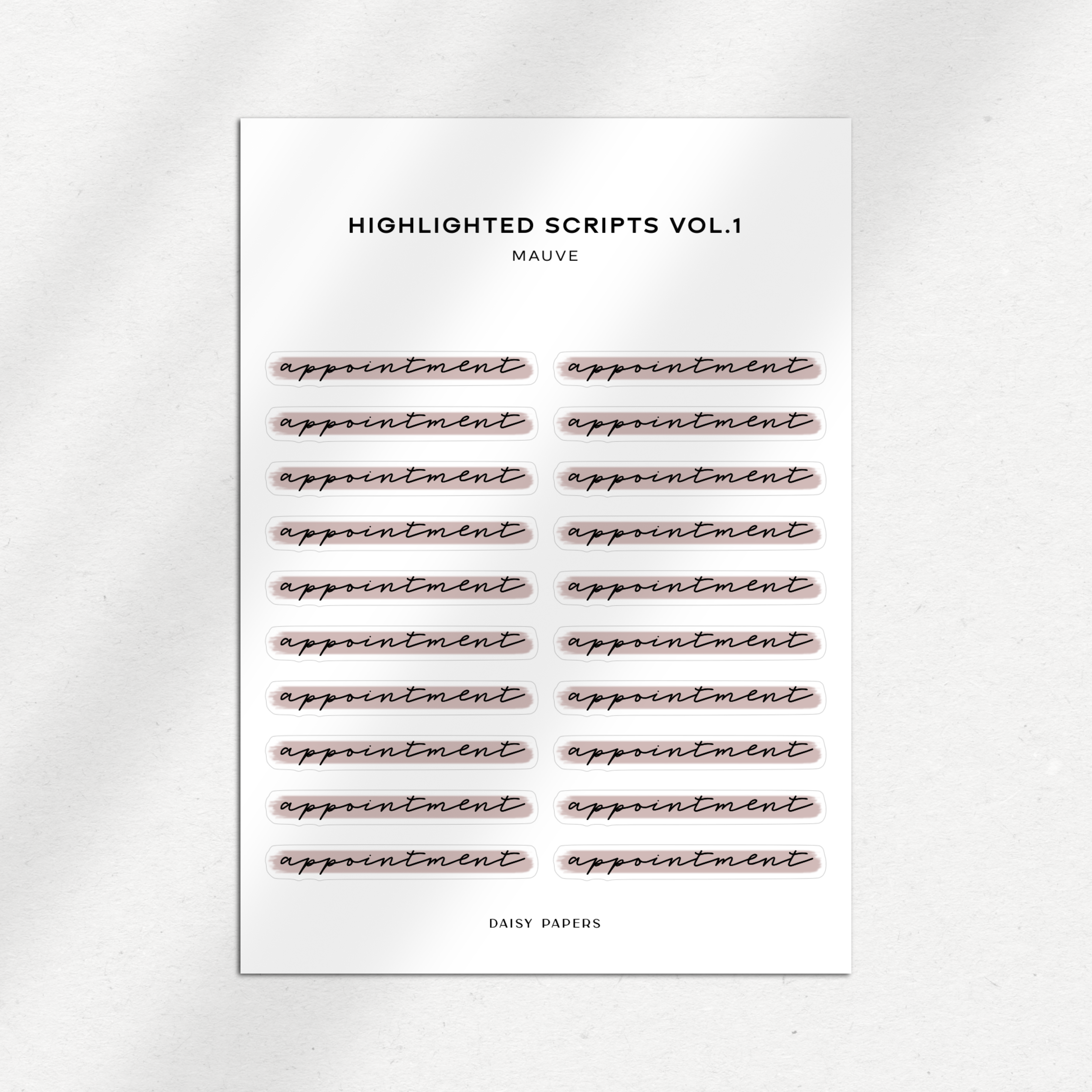 Highlighted Scripts Vol. 1