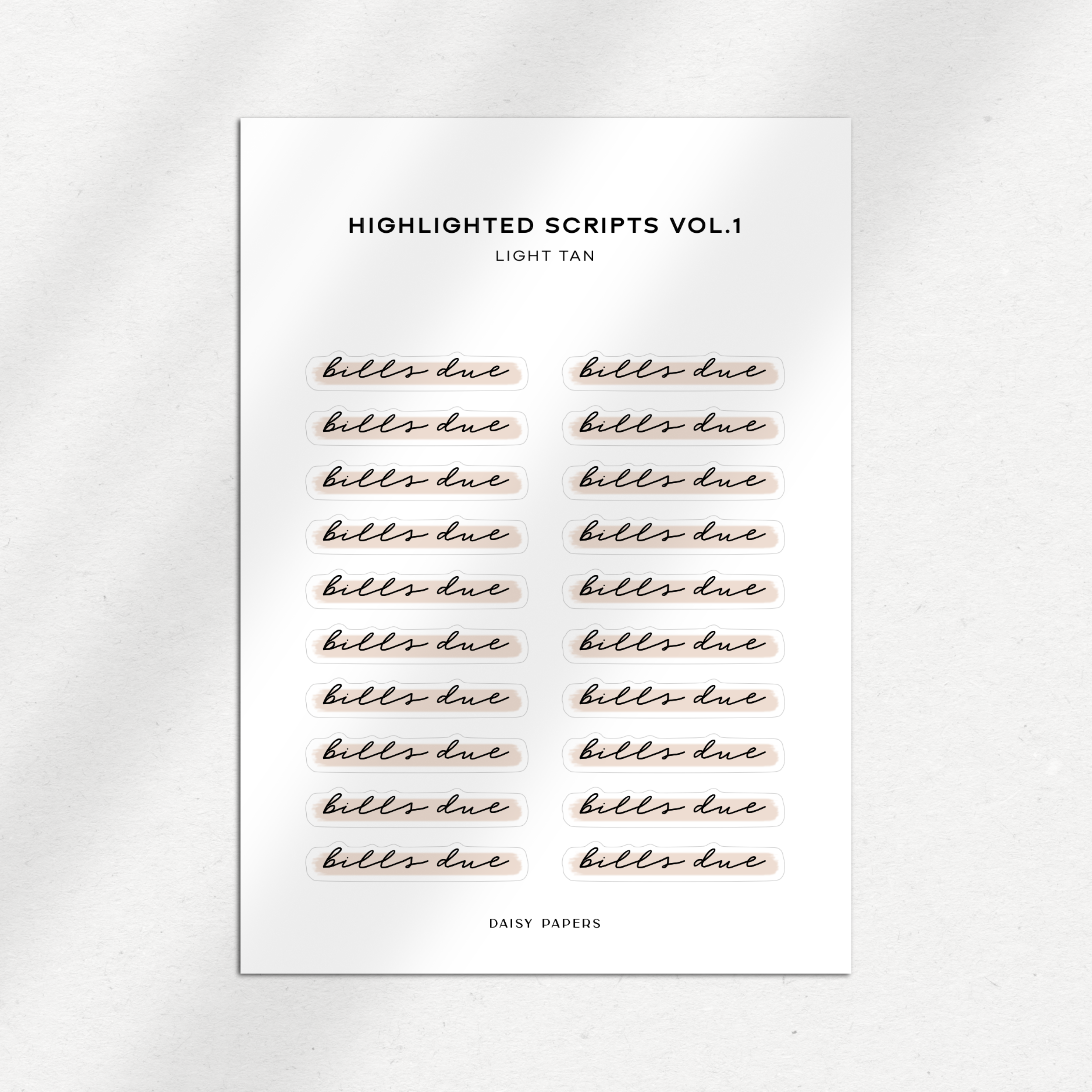 Highlighted Scripts Vol. 1