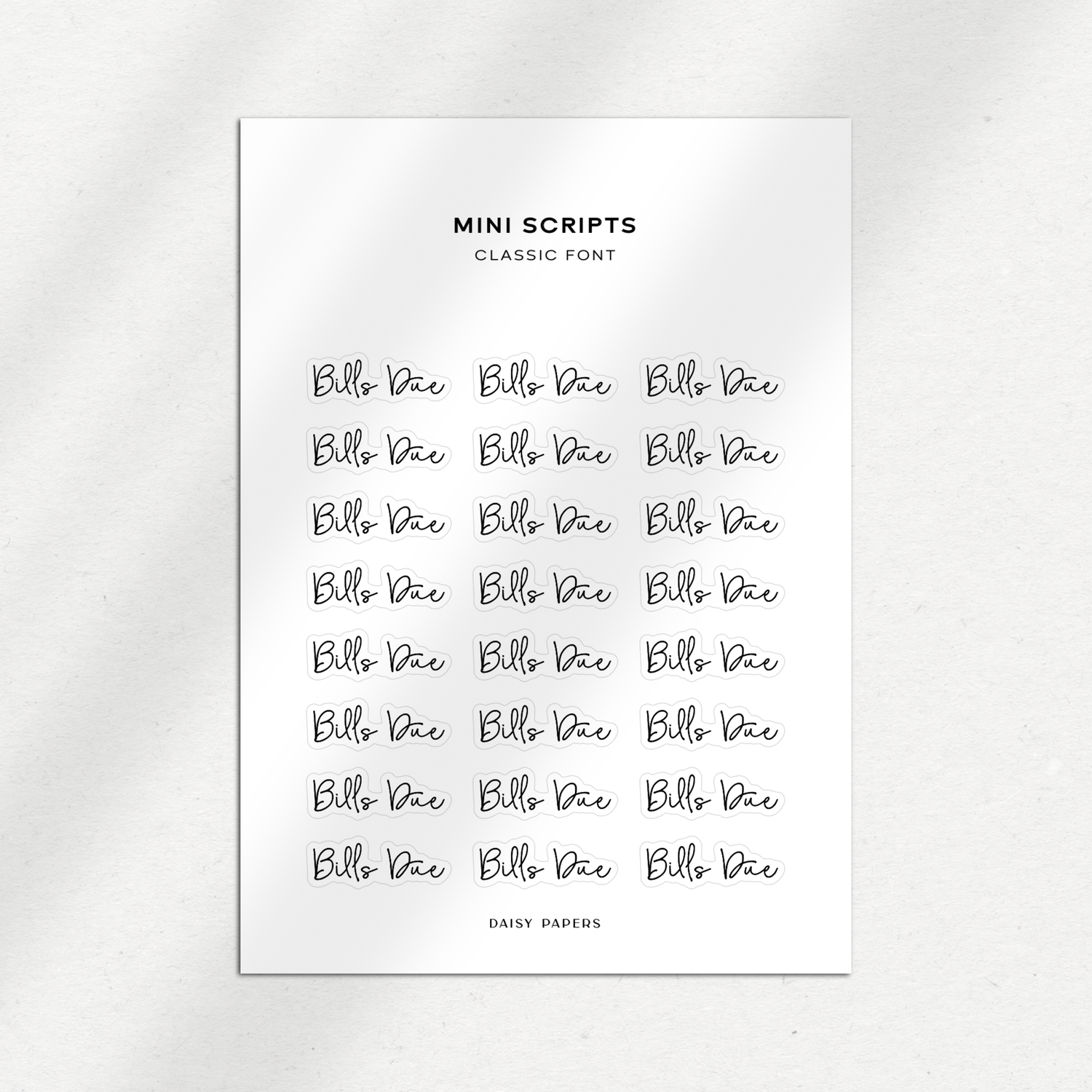 Classic Font Mini Scripts