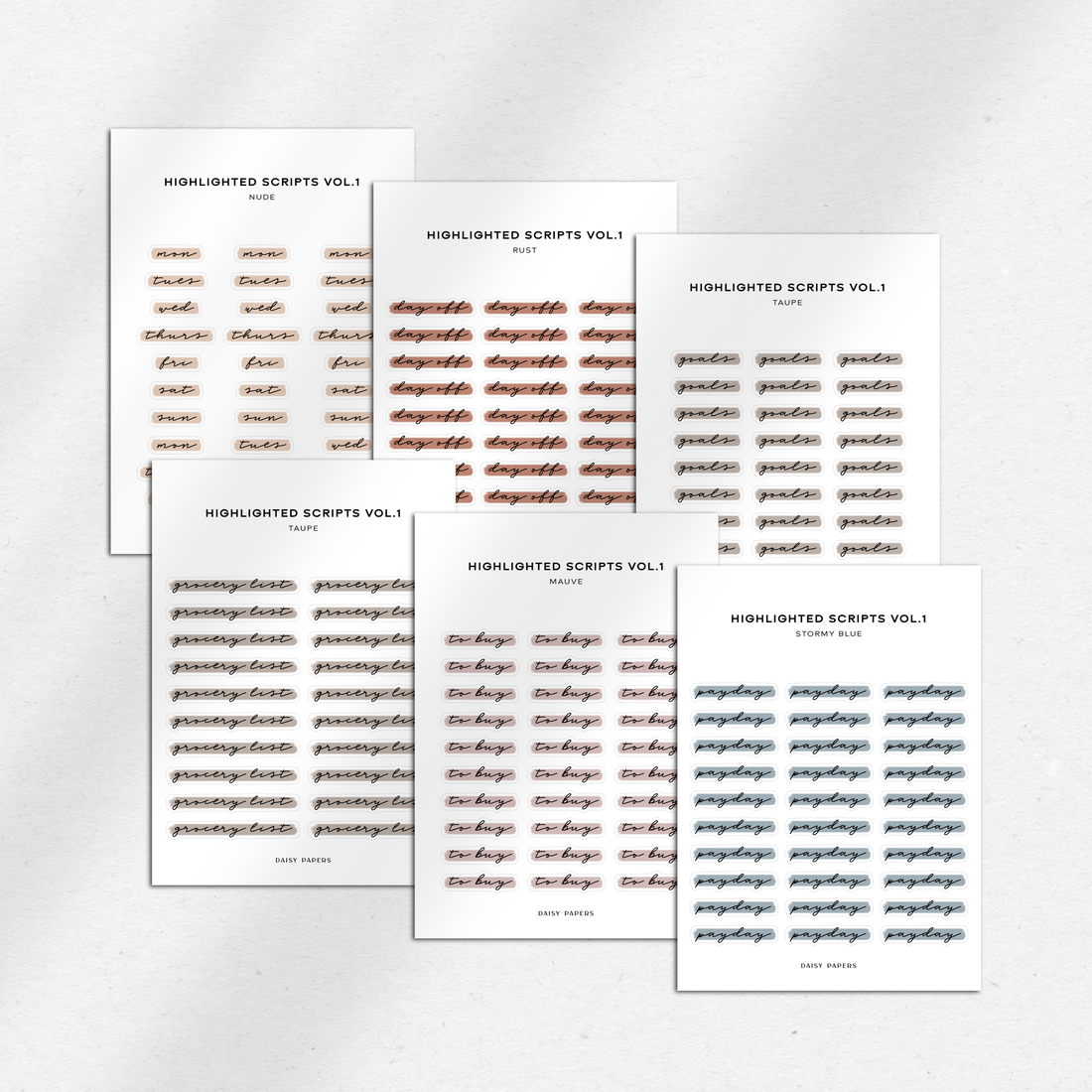 Highlighted Scripts Vol. 1