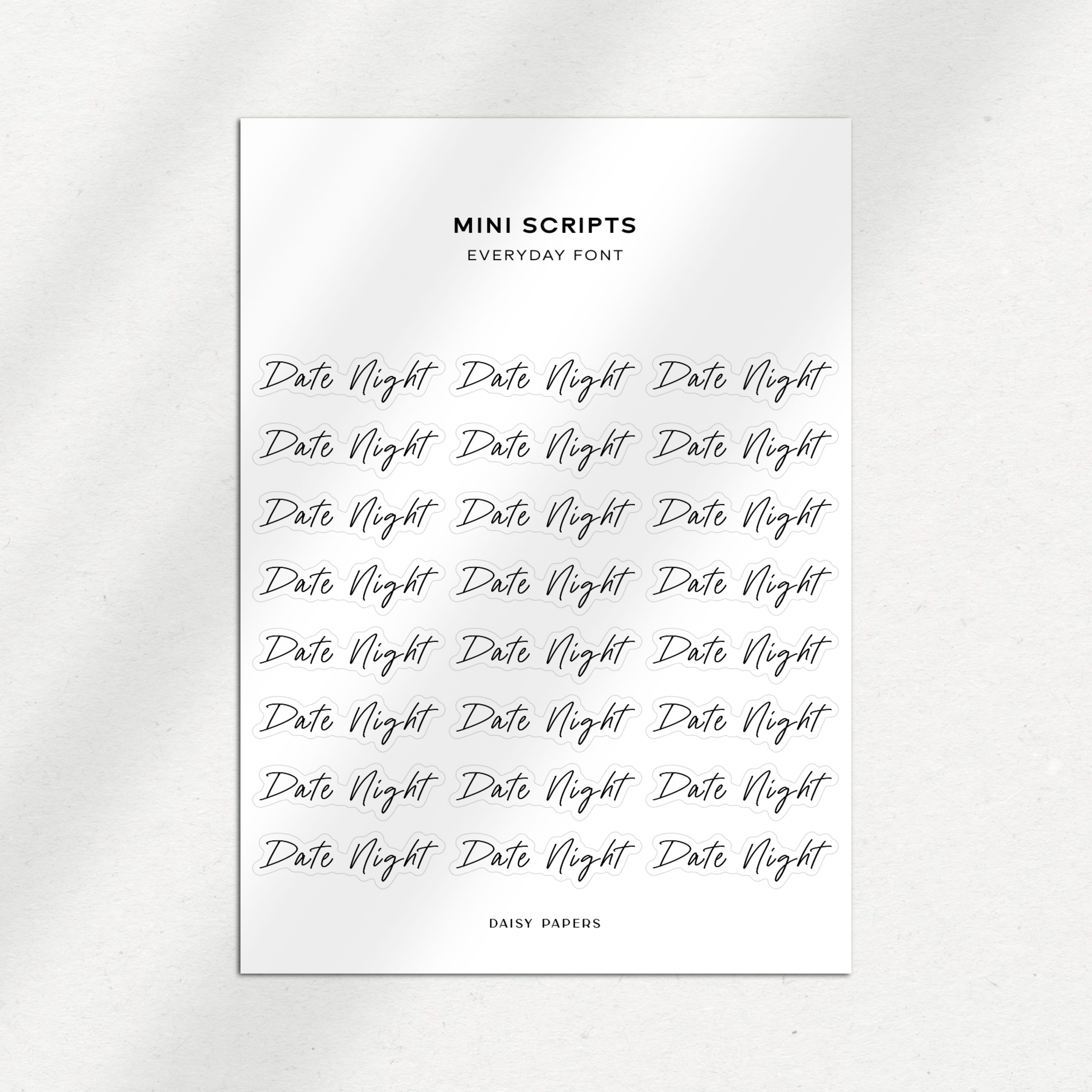 Everyday Font Mini Scripts