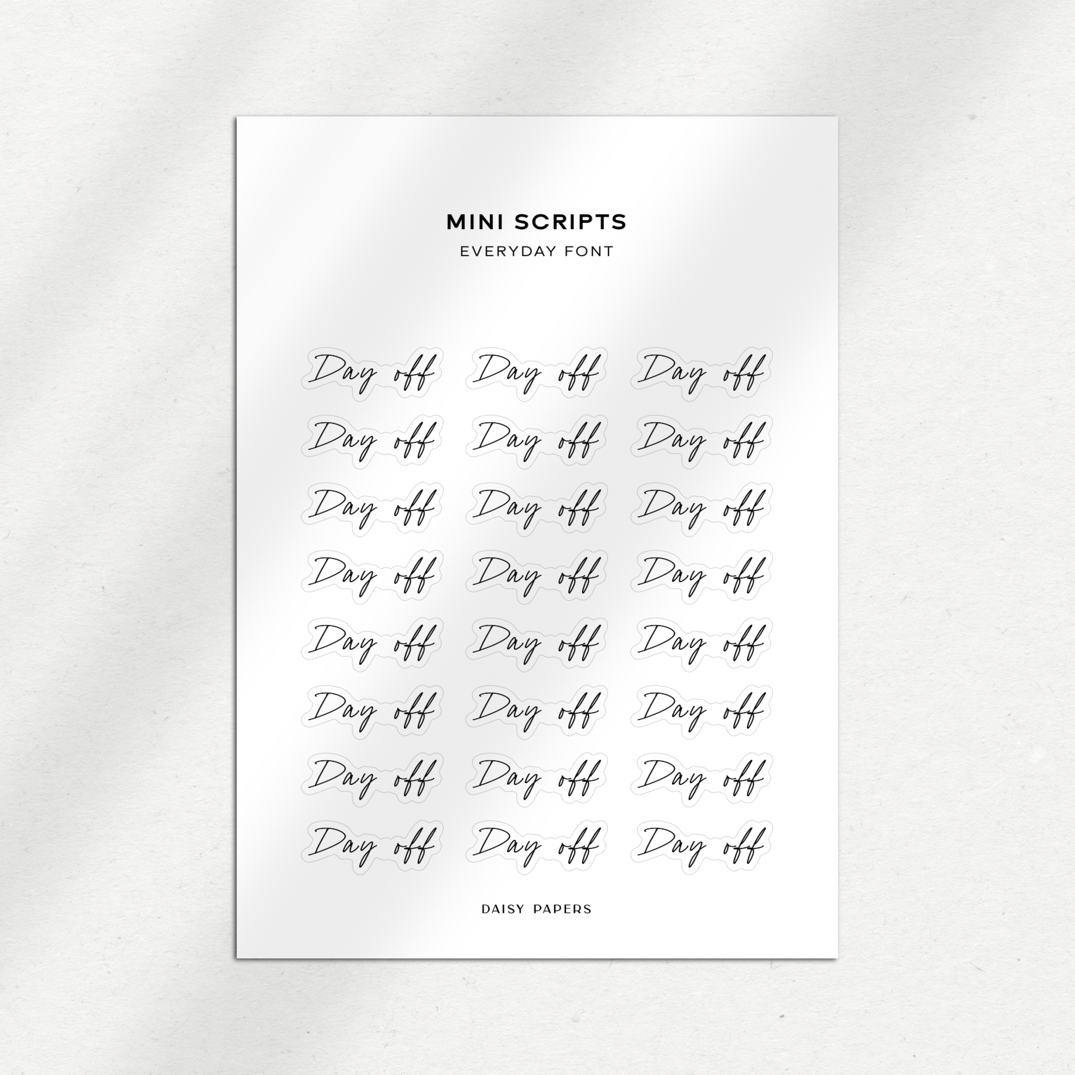 Everyday Font Mini Scripts