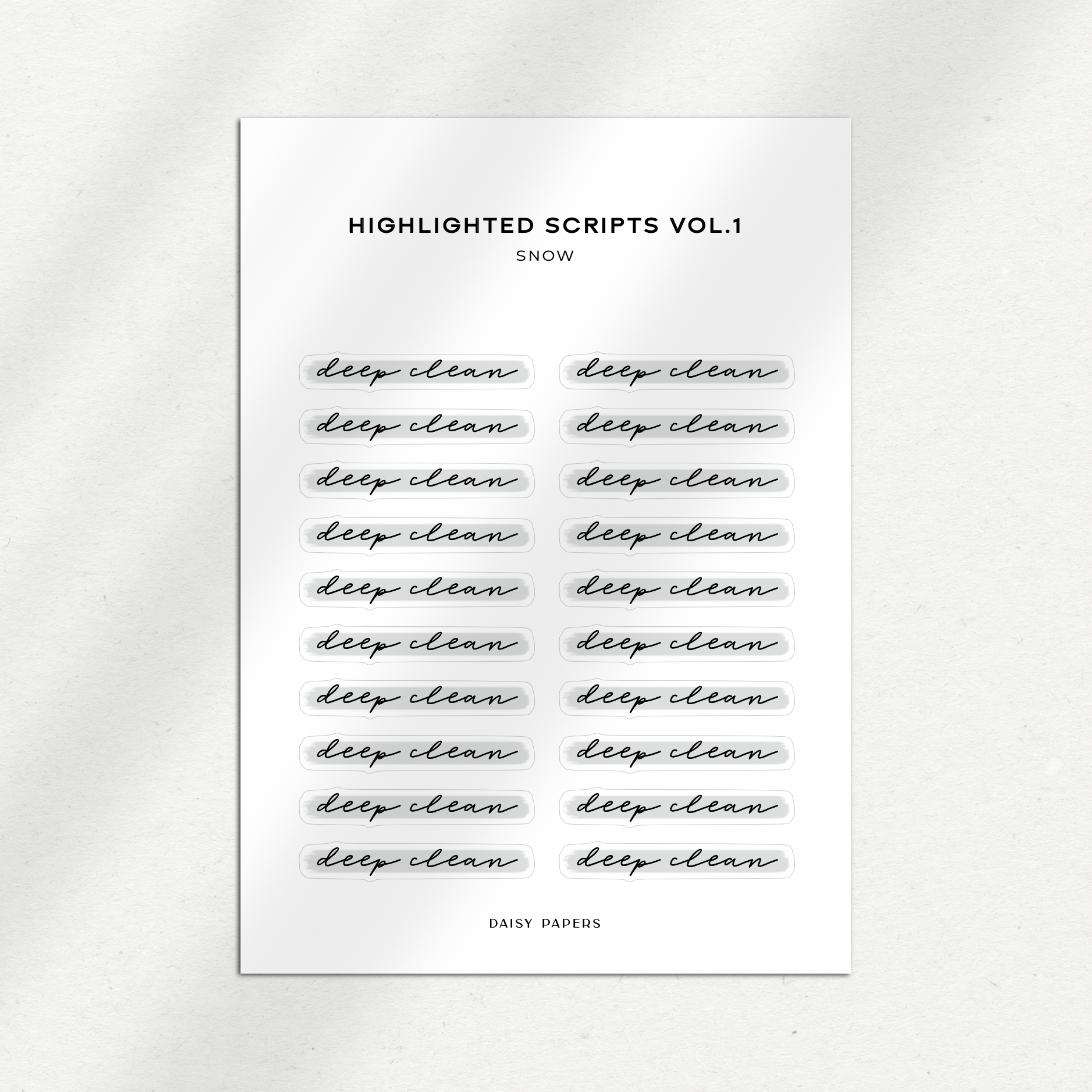 Highlighted Scripts Vol. 1