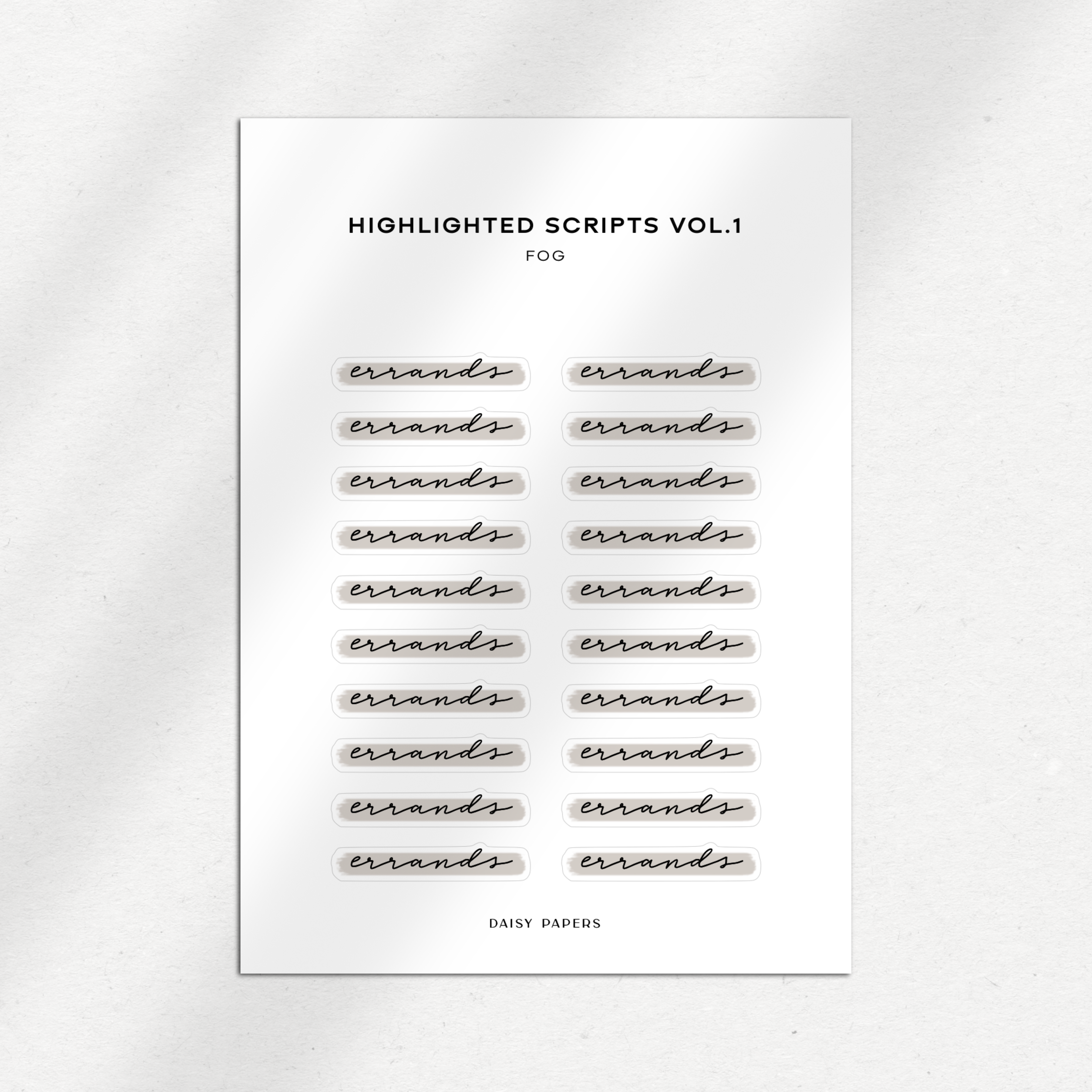 Highlighted Scripts Vol. 1