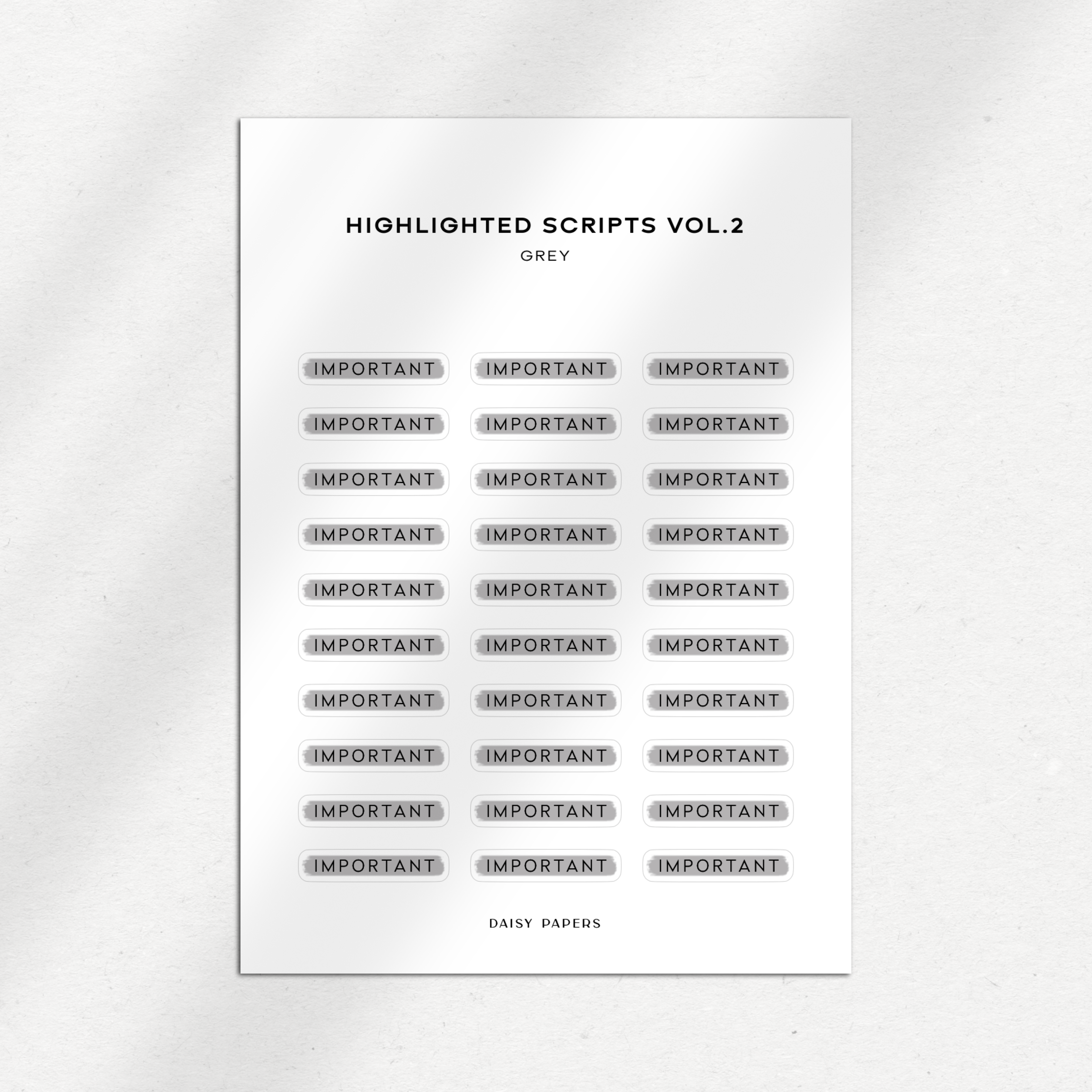 Highlighted Scripts Vol. 2