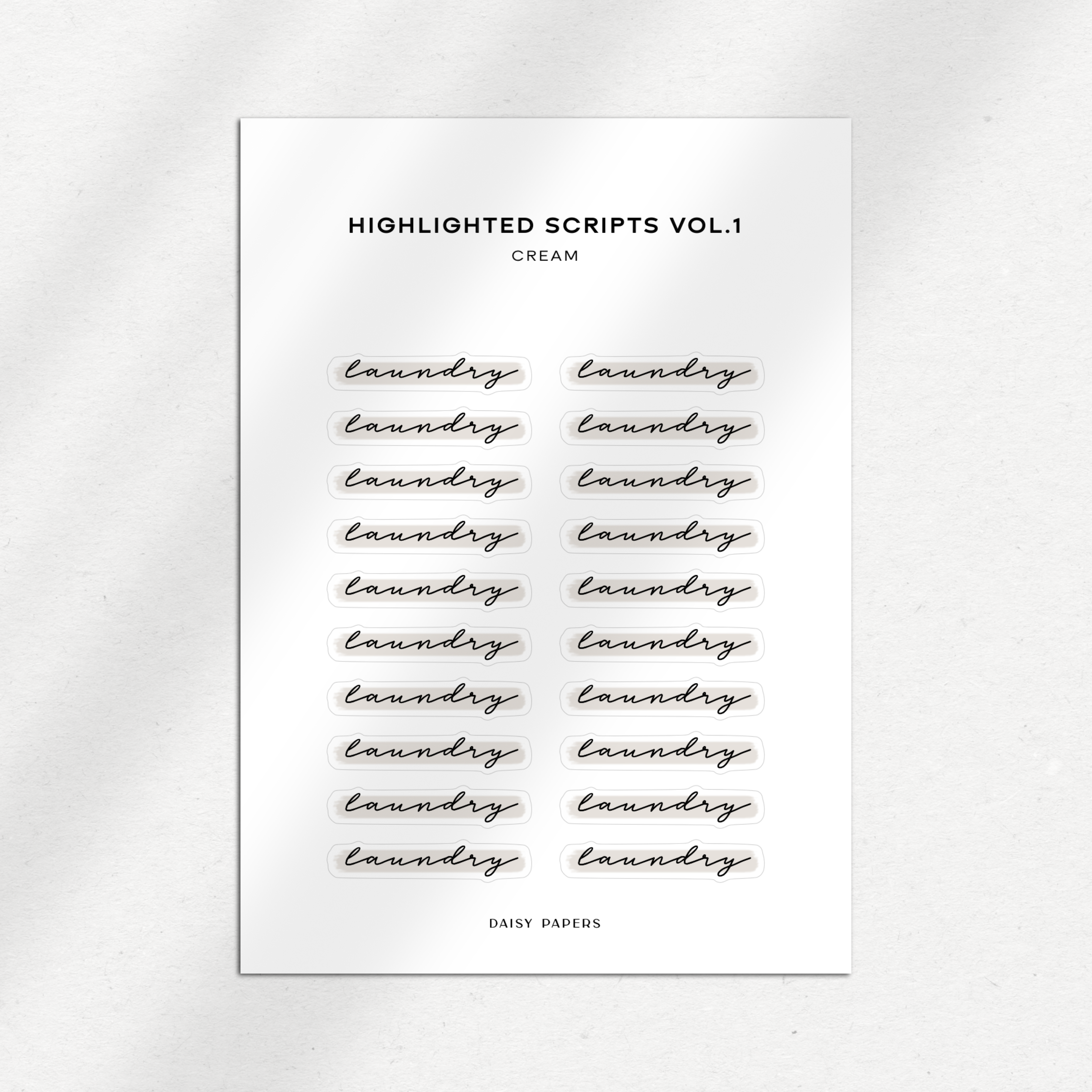Highlighted Scripts Vol. 1