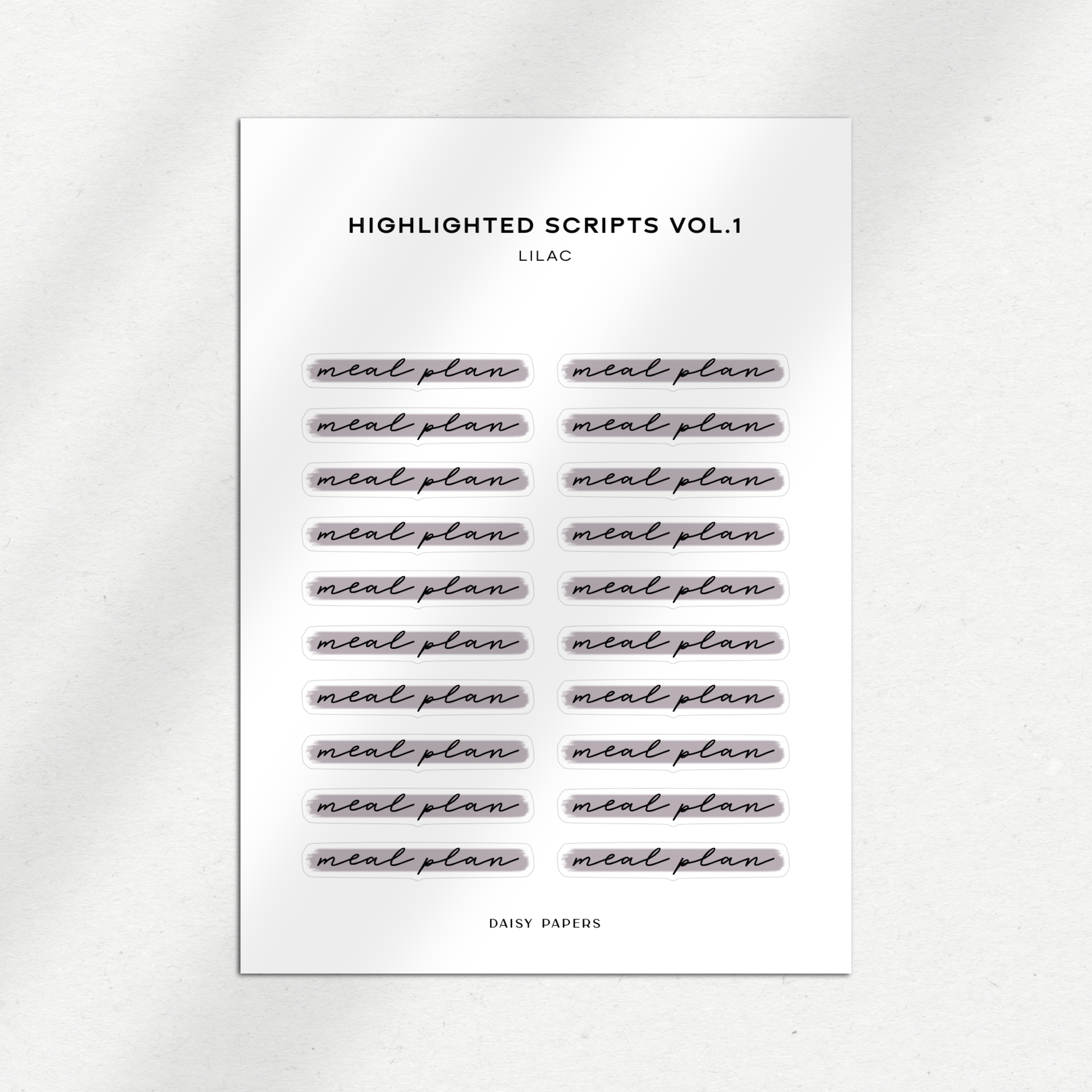 Highlighted Scripts Vol. 1