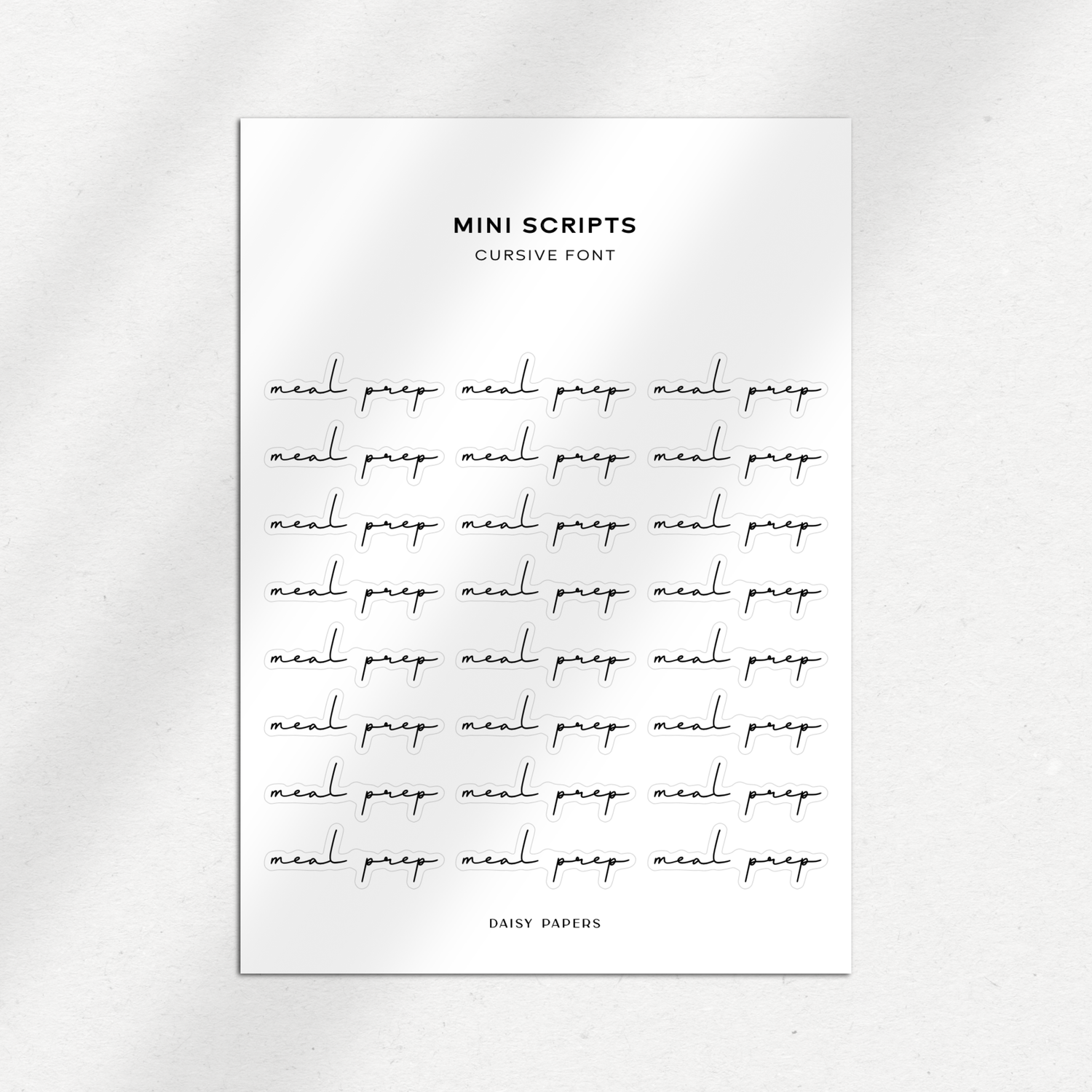 Cursive Font Mini Scripts