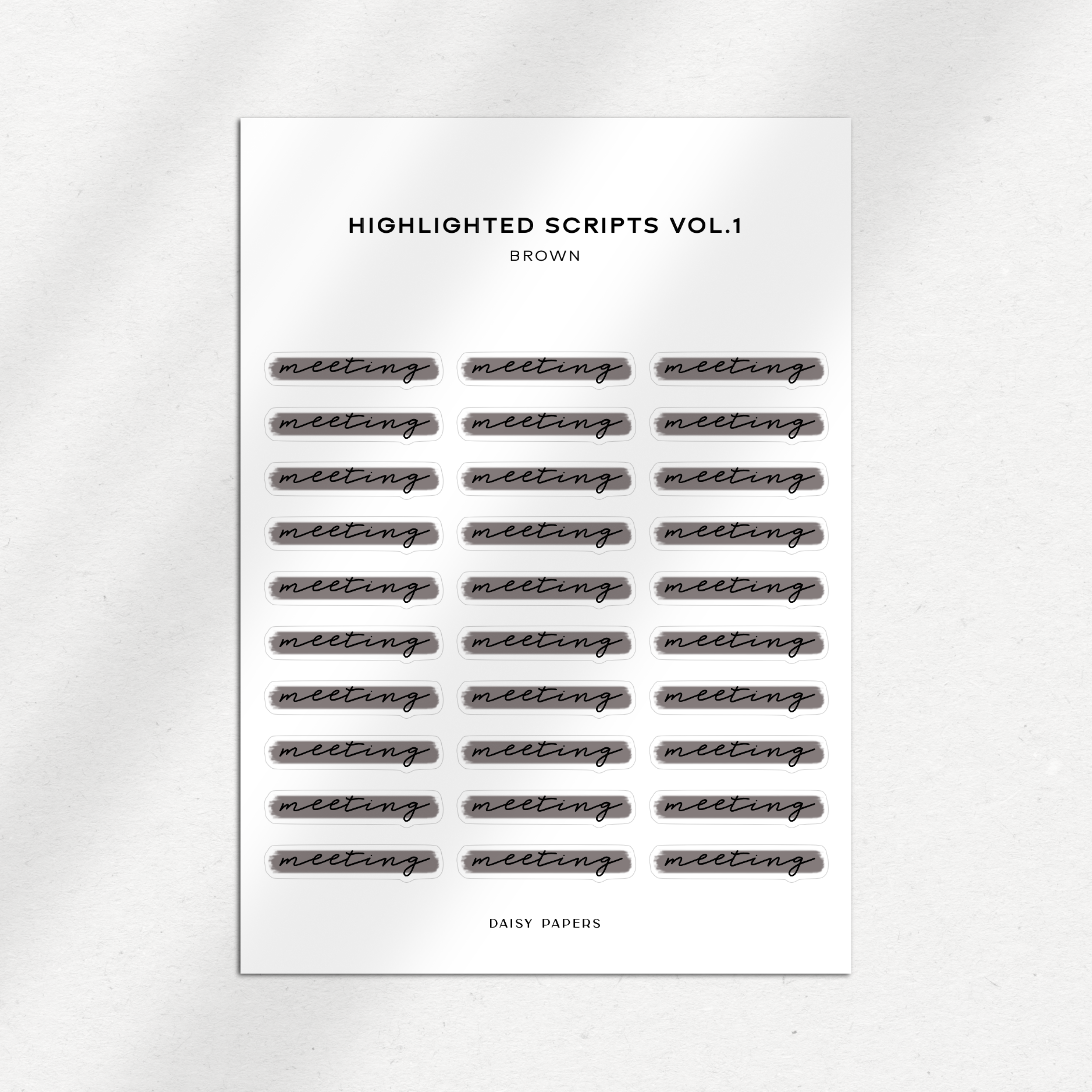 Highlighted Scripts Vol. 1