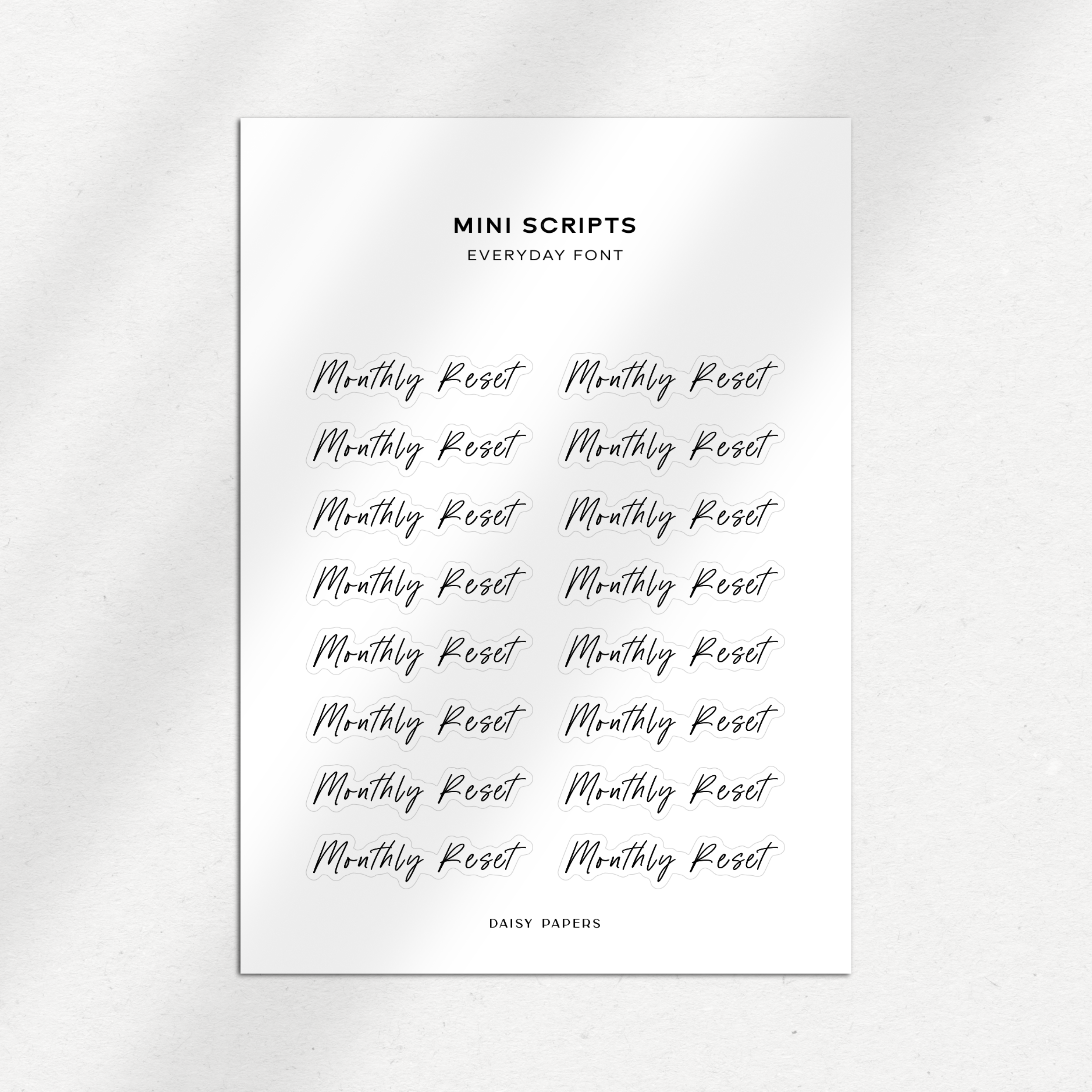 Everyday Font Mini Scripts