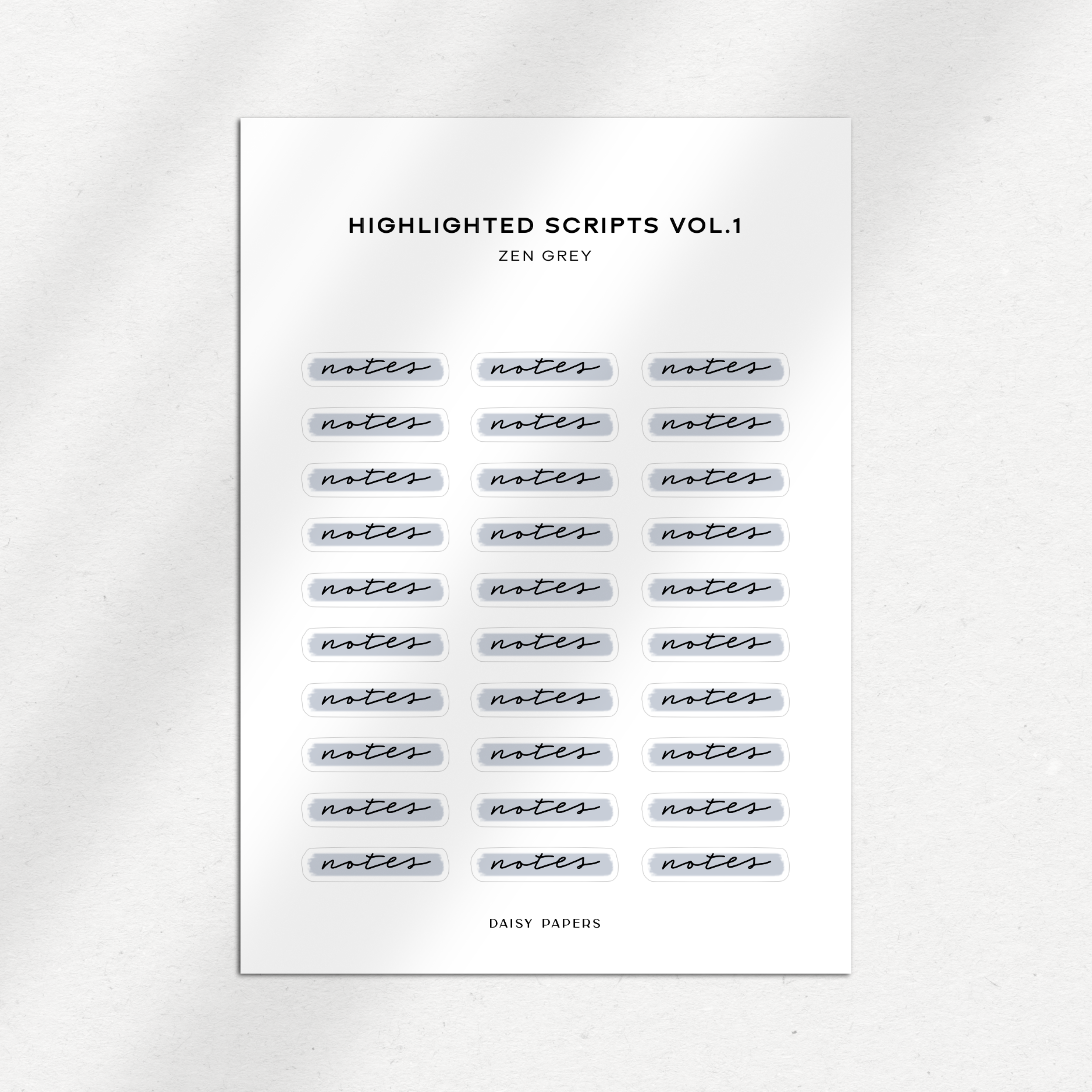 Highlighted Scripts Vol. 1