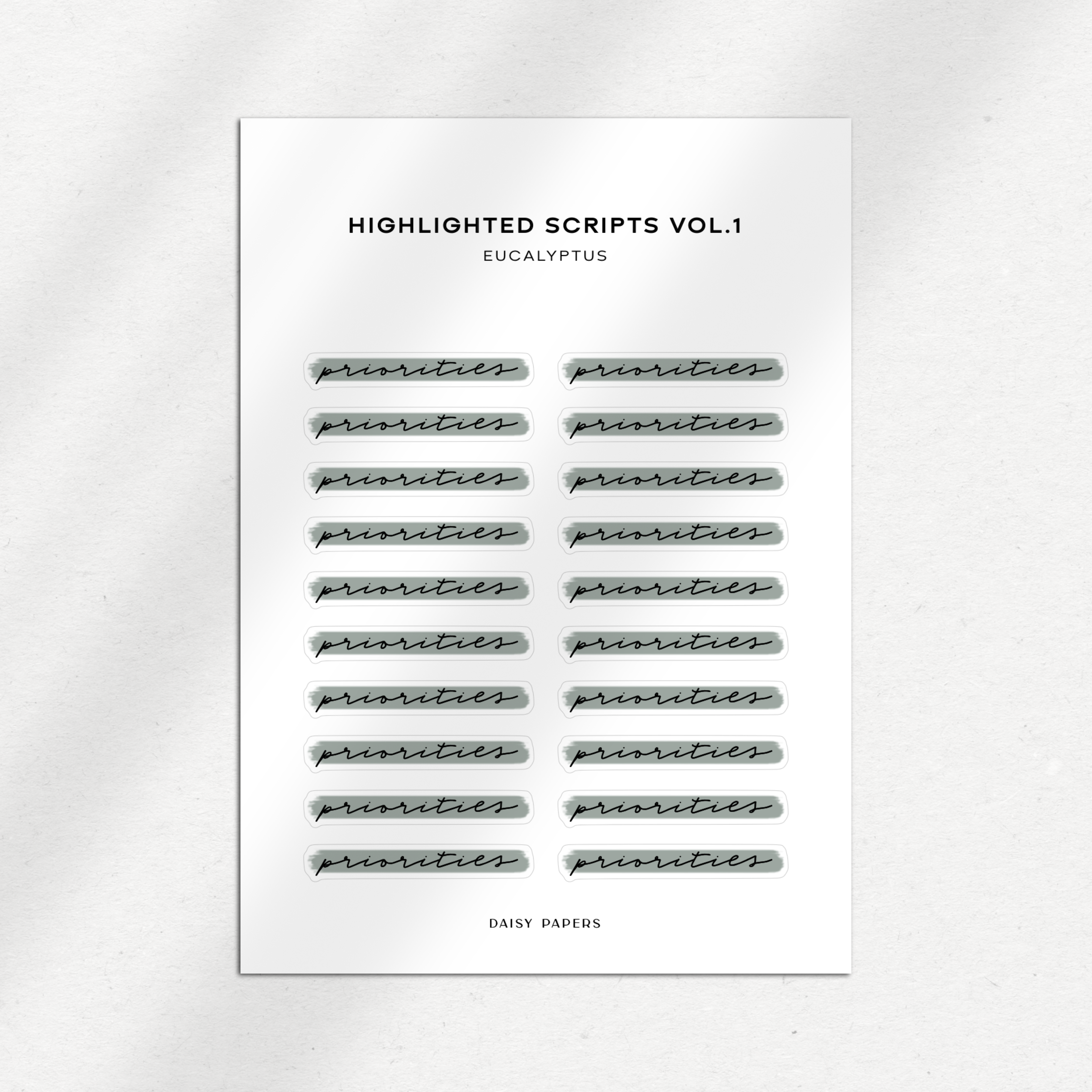 Highlighted Scripts Vol. 1
