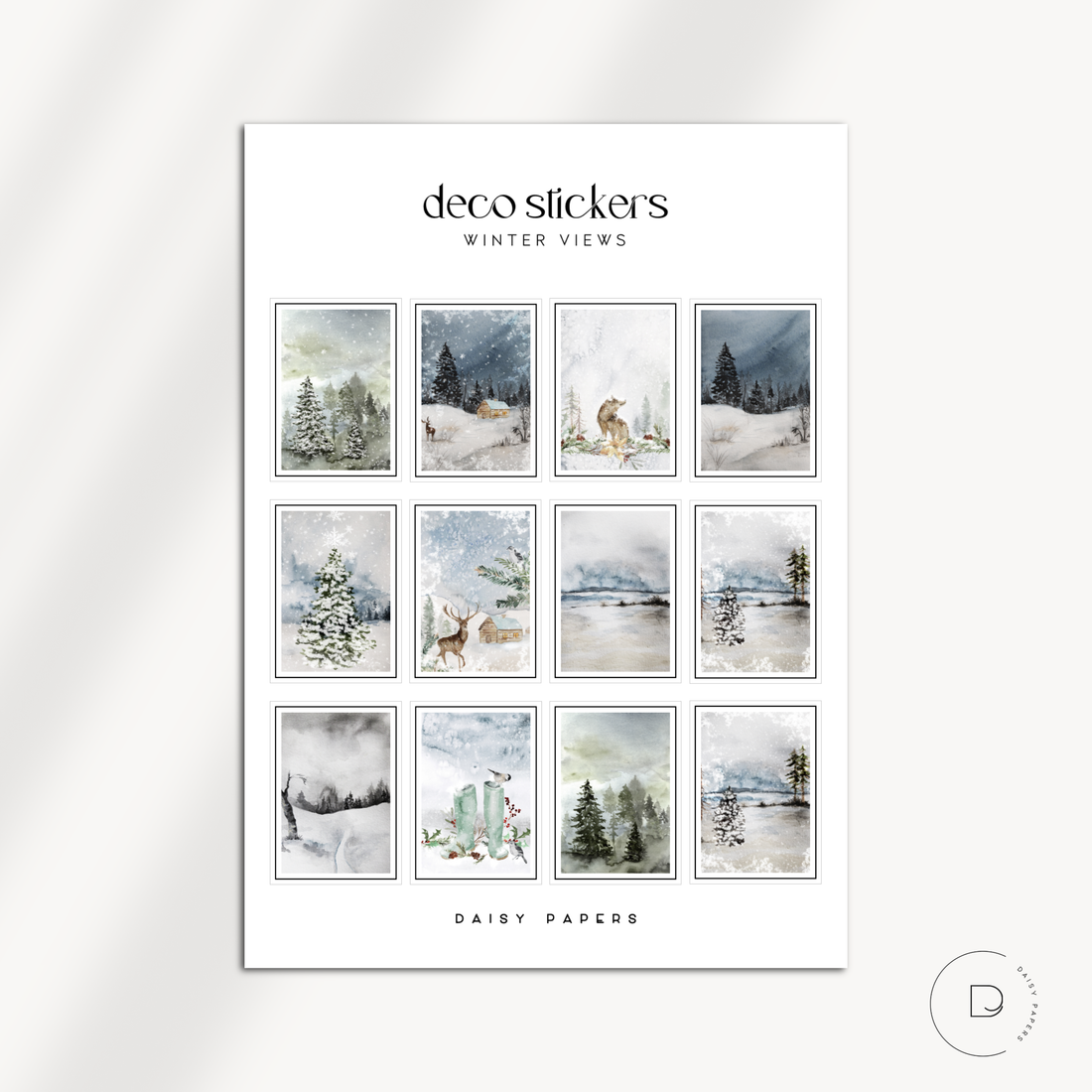 Deco Stickers - Holiday Edition | Winter Views