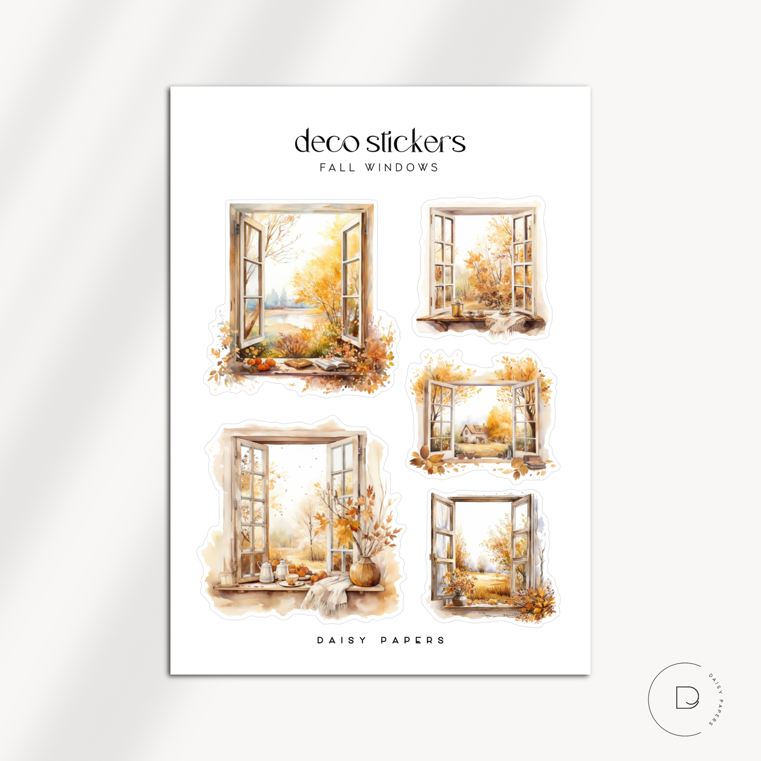 Deco Stickers - Fall Windows
