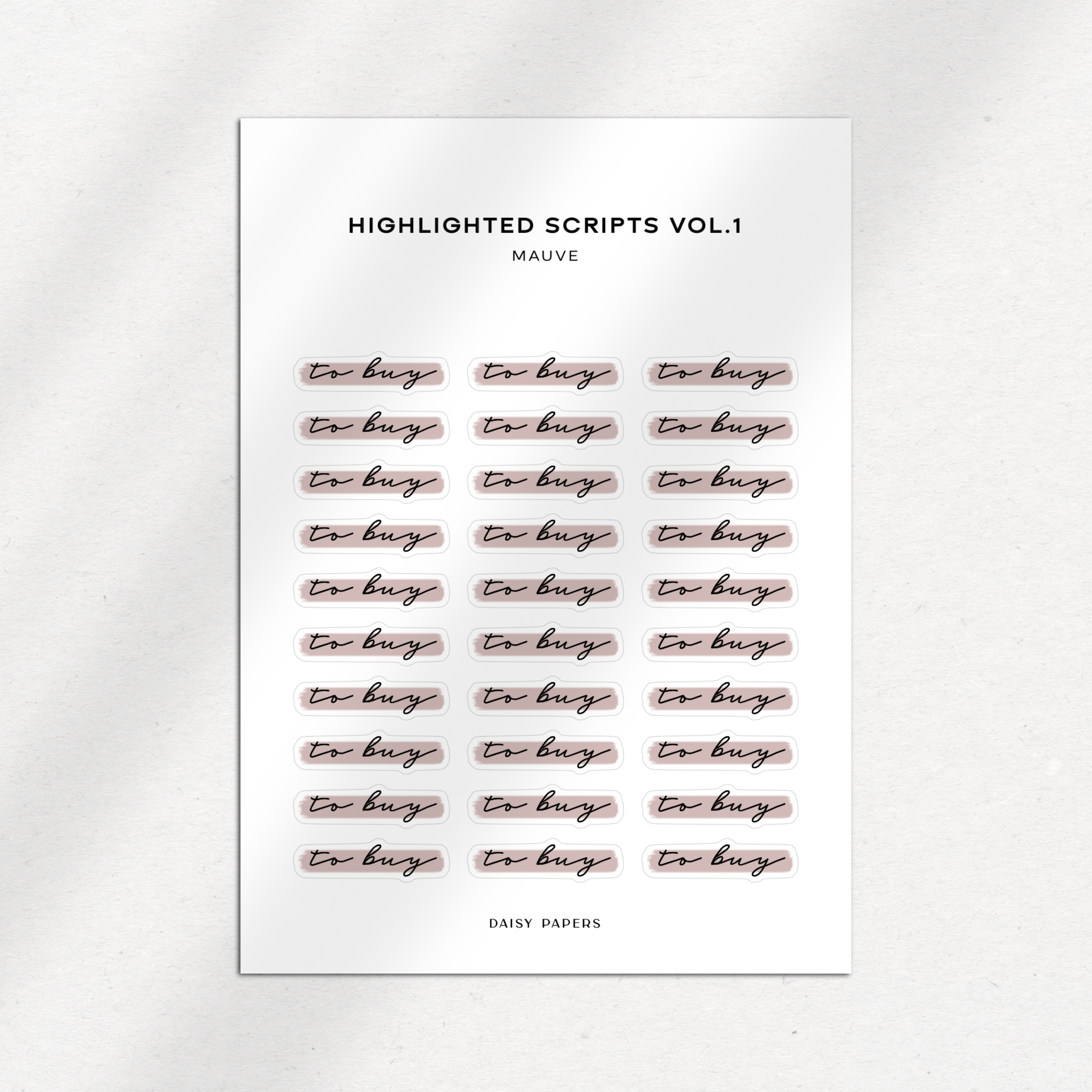 Highlighted Scripts Vol. 1