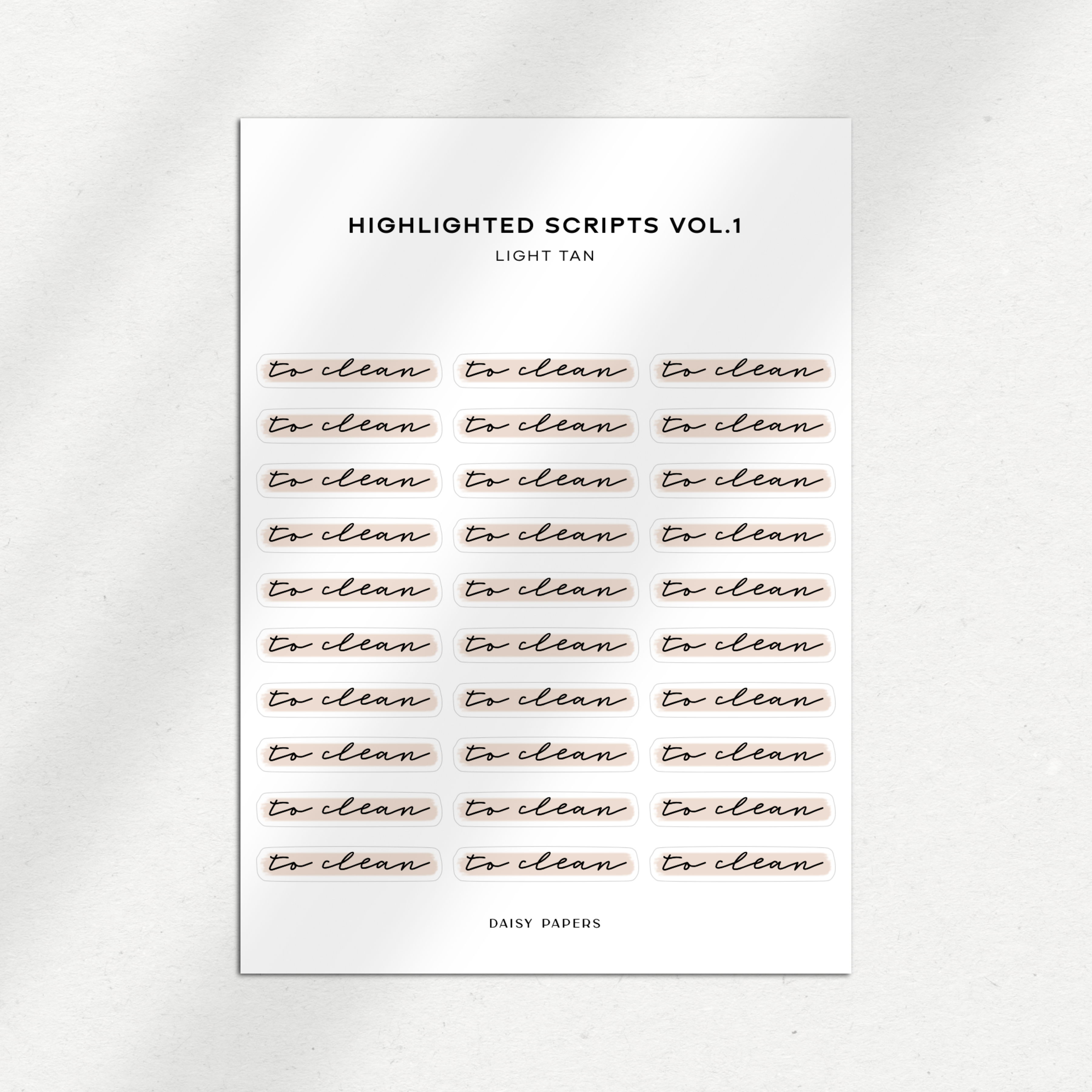 Highlighted Scripts Vol. 1